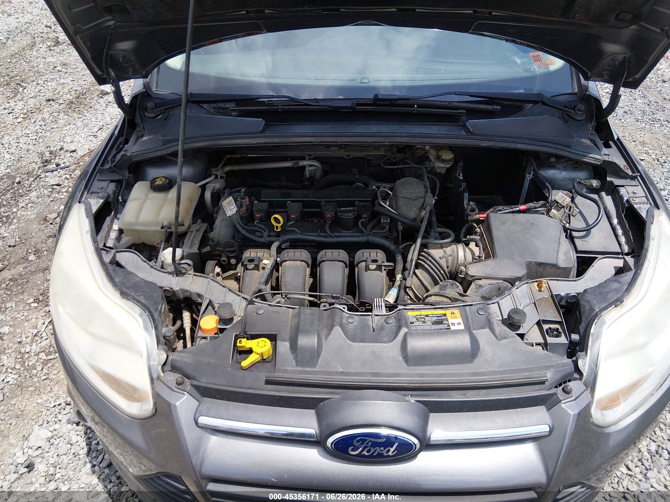 2014 Ford Focus Se Gray vin: 1FADP3F23EL122581