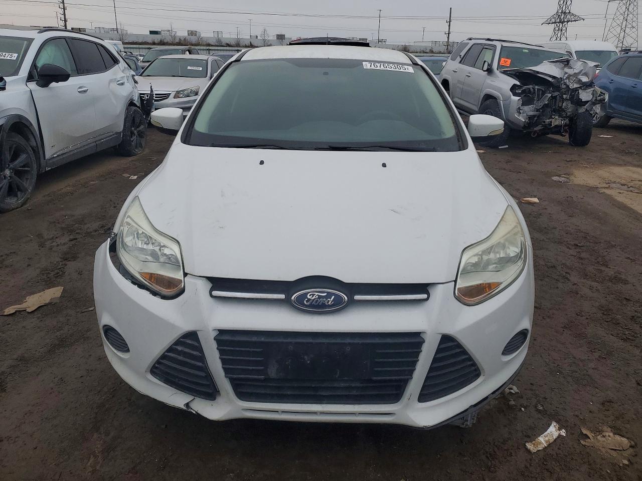 2014 Ford Focus Se White vin: 1FADP3F23EL127781