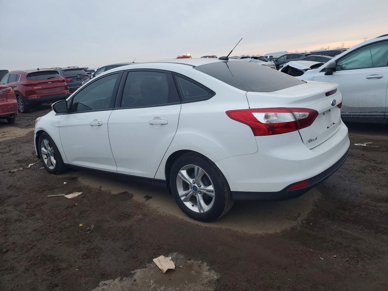 2014 Ford Focus Se White vin: 1FADP3F23EL127781