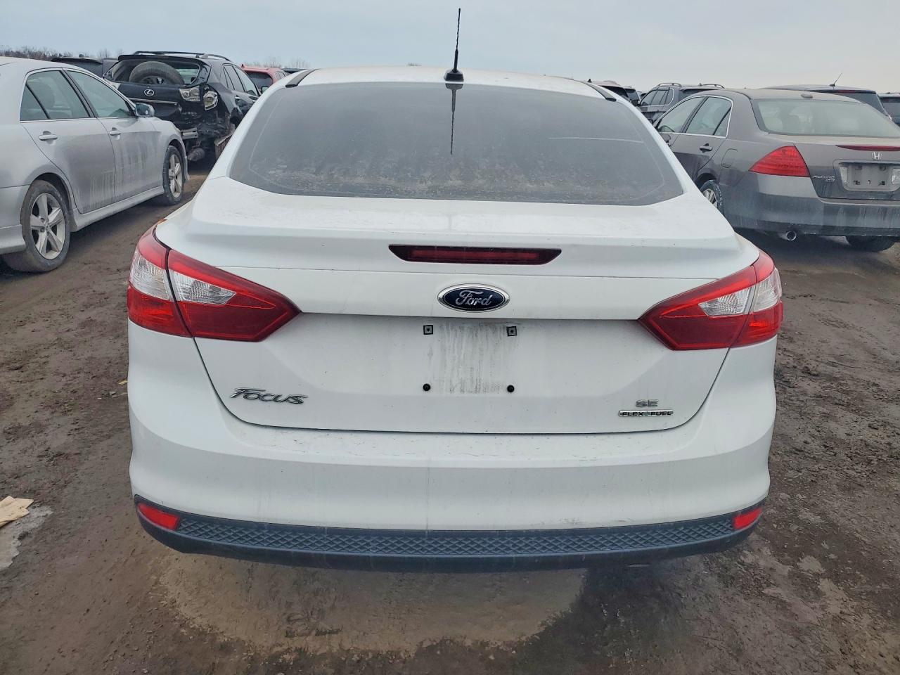 2014 Ford Focus Se White vin: 1FADP3F23EL127781