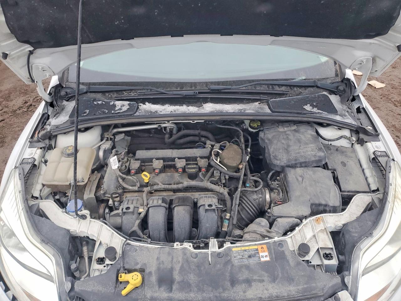 2014 Ford Focus Se White vin: 1FADP3F23EL127781