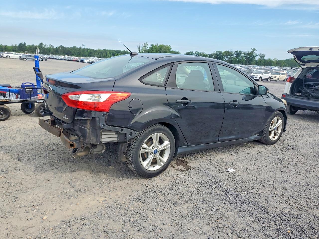 2014 Ford Focus Se Black vin: 1FADP3F23EL135816