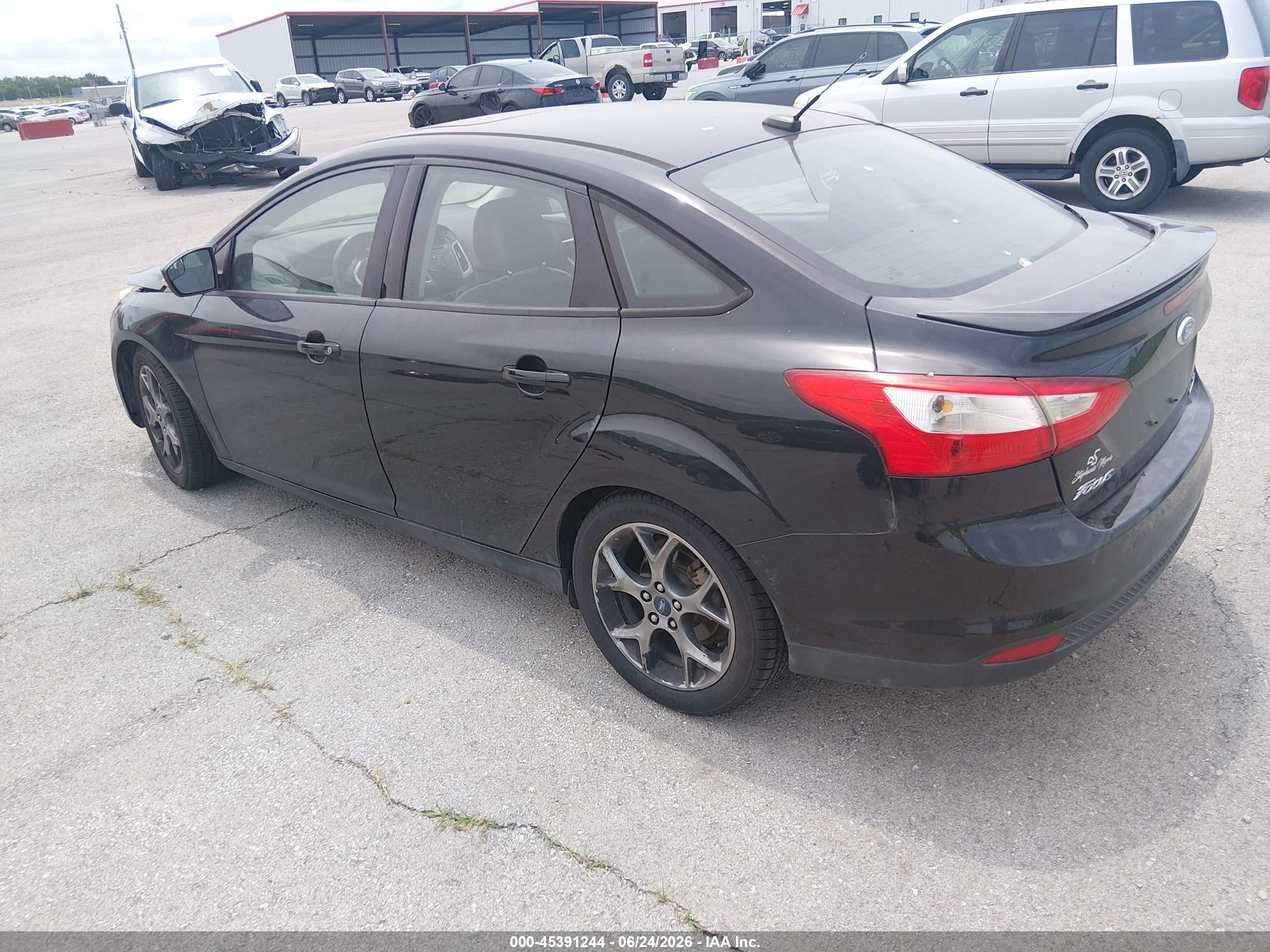 2014 Ford Focus Se Black vin: 1FADP3F23EL151398