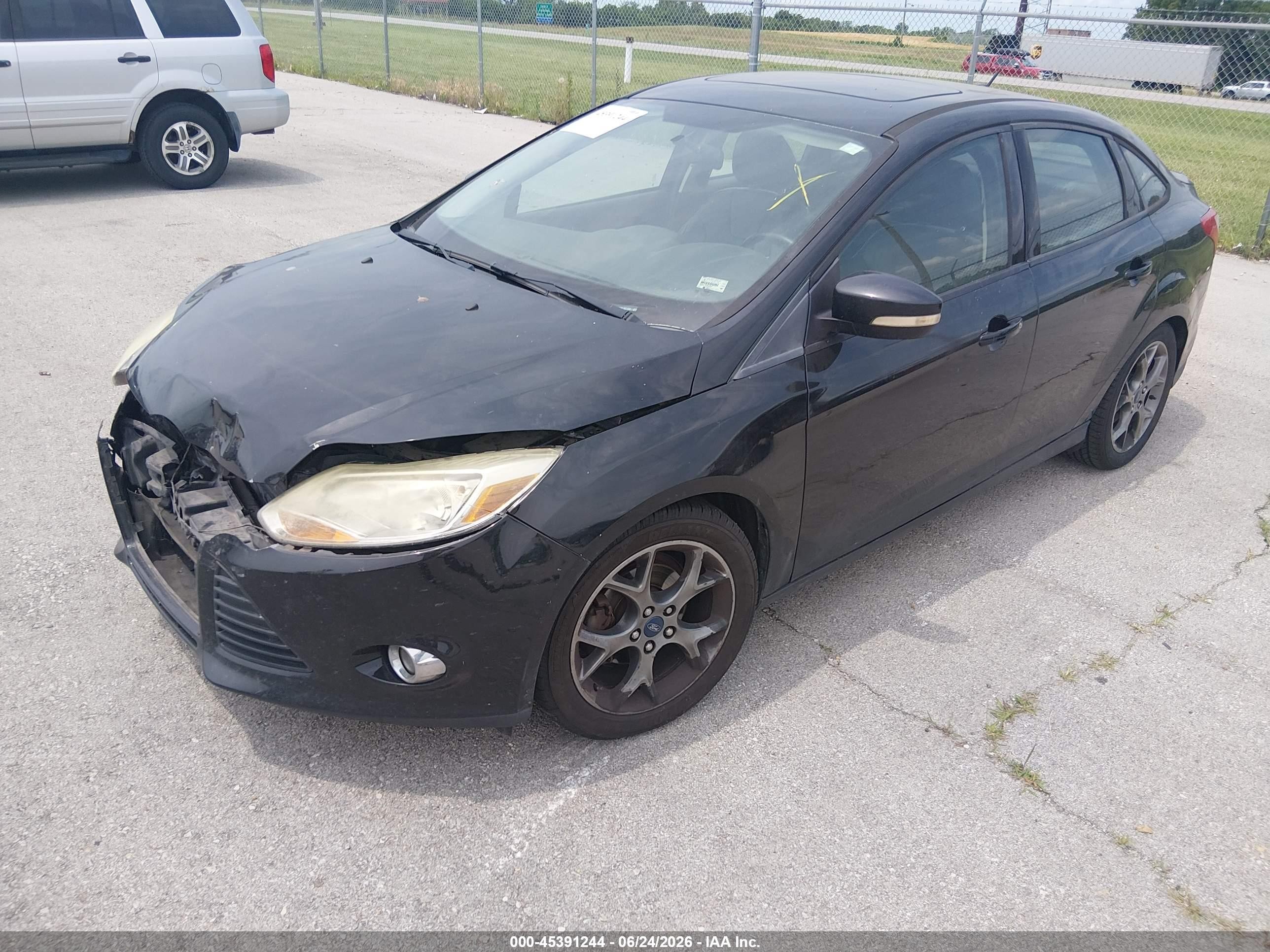 2014 Ford Focus Se Black vin: 1FADP3F23EL151398