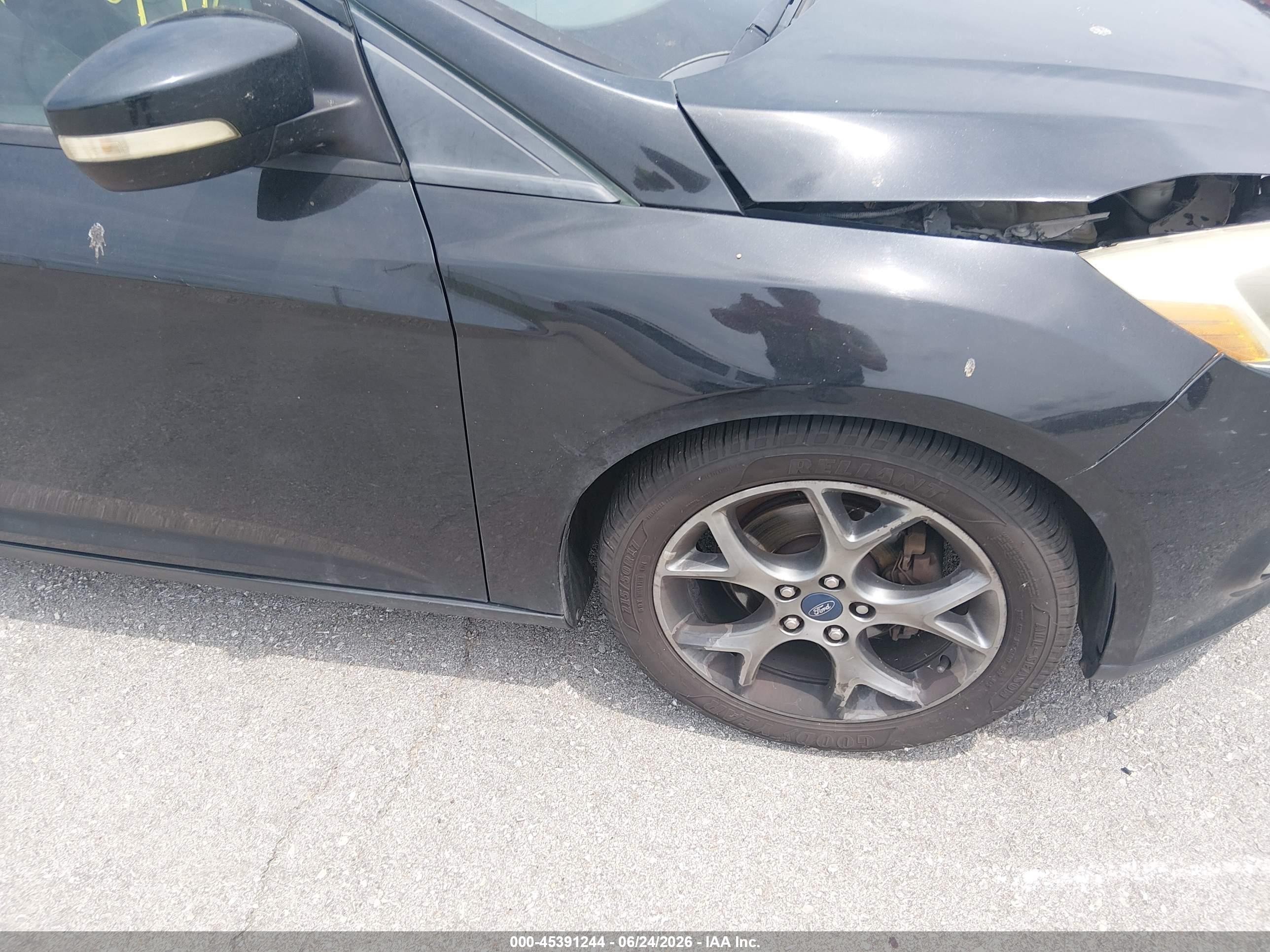 2014 Ford Focus Se Black vin: 1FADP3F23EL151398