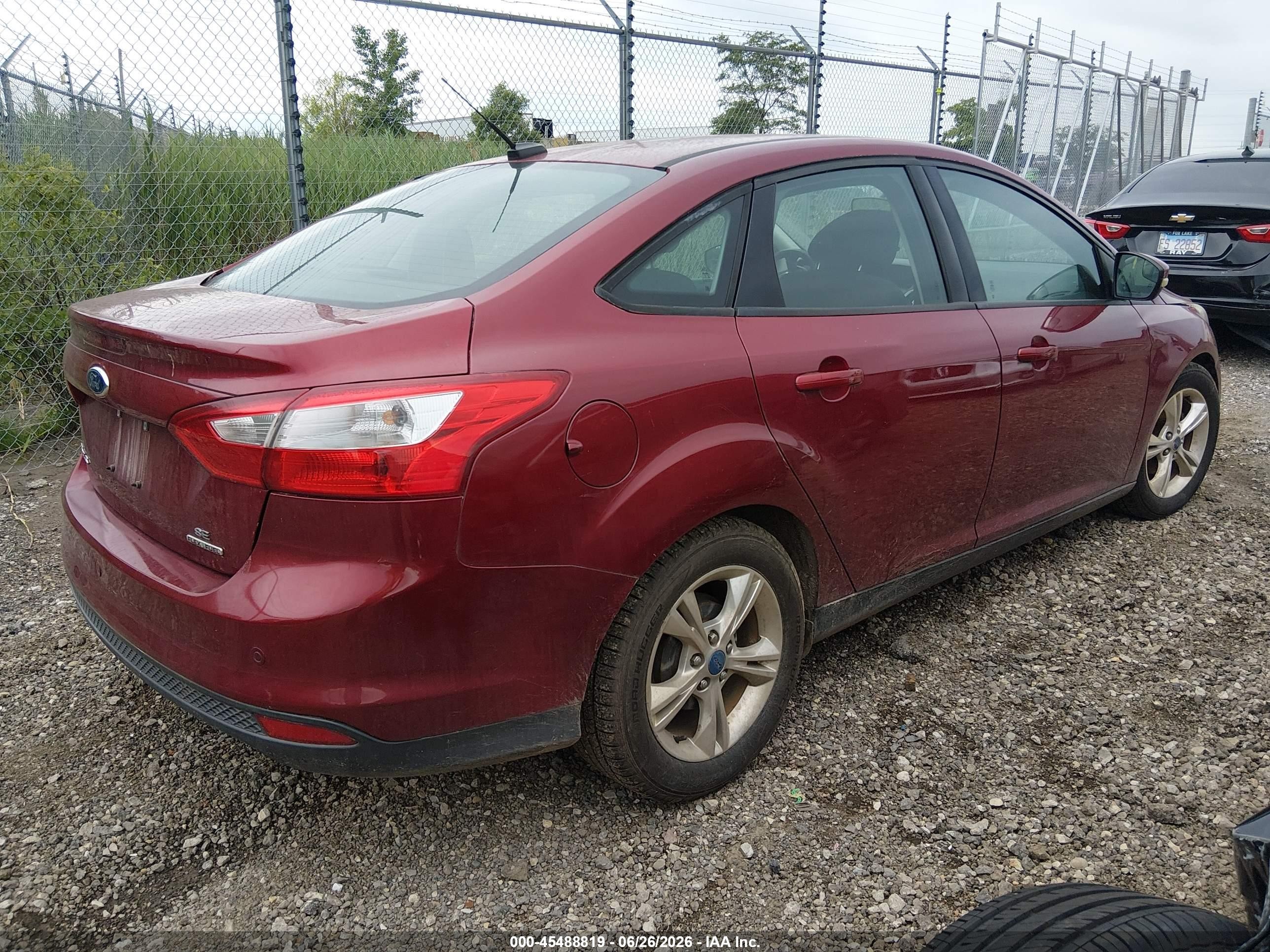2014 Ford Focus Se Red vin: 1FADP3F23EL154740