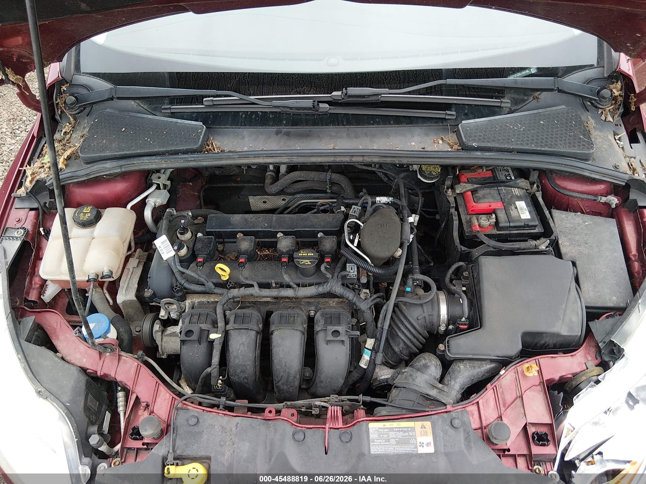 2014 Ford Focus Se Red vin: 1FADP3F23EL154740