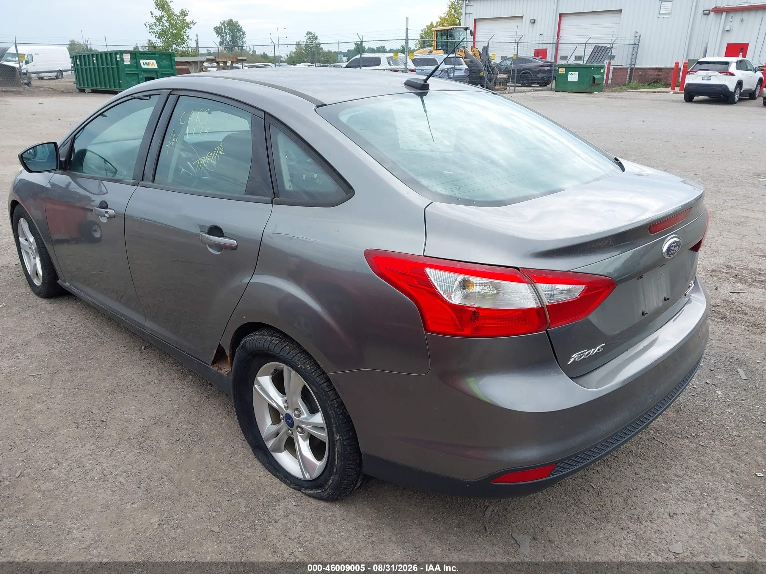 2014 Ford Focus Se Gray vin: 1FADP3F23EL155113