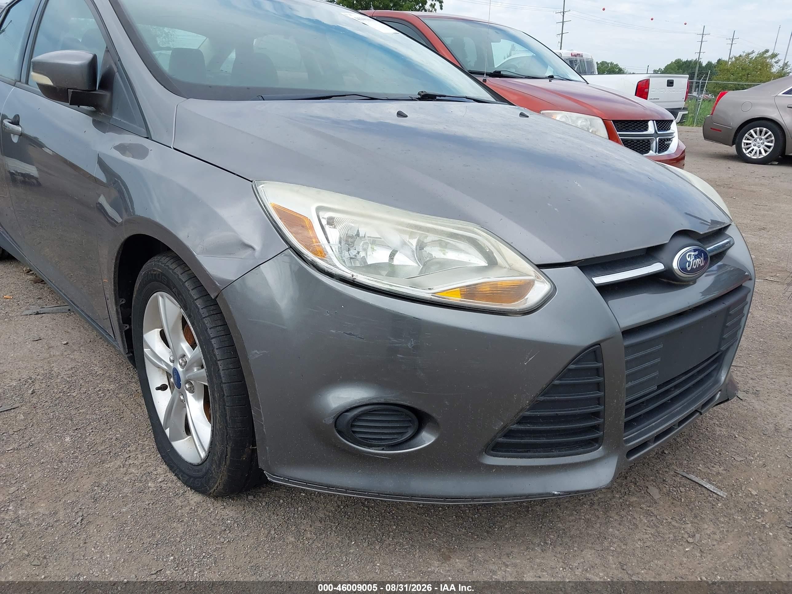 2014 Ford Focus Se Gray vin: 1FADP3F23EL155113