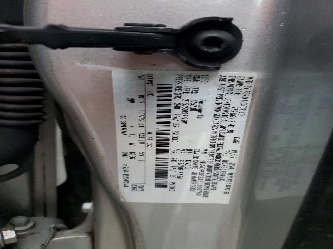 2014 Ford Focus Se Silver vin: 1FADP3F23EL166760
