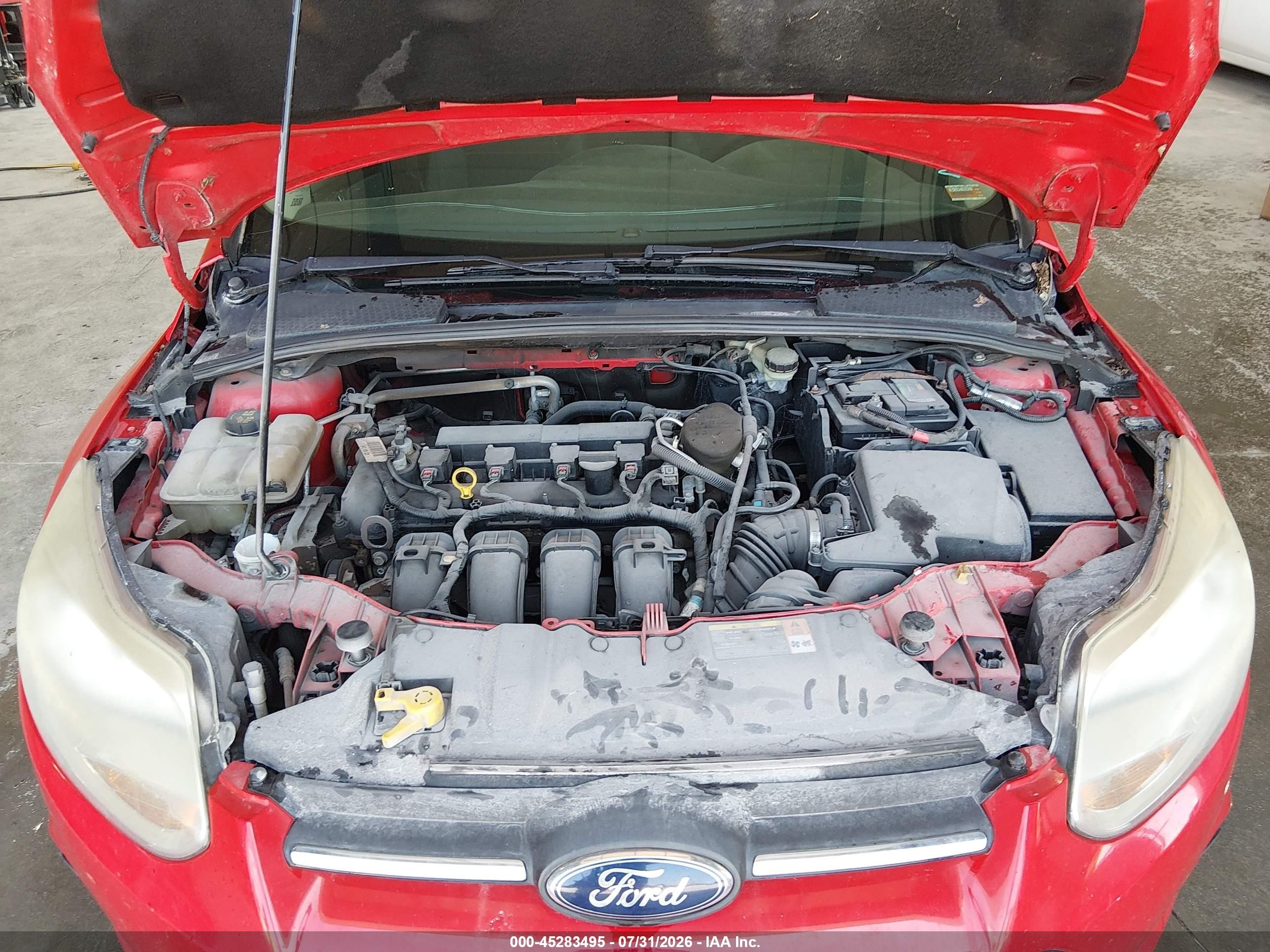 2014 Ford Focus Se Красный vin: 1FADP3F23EL167360