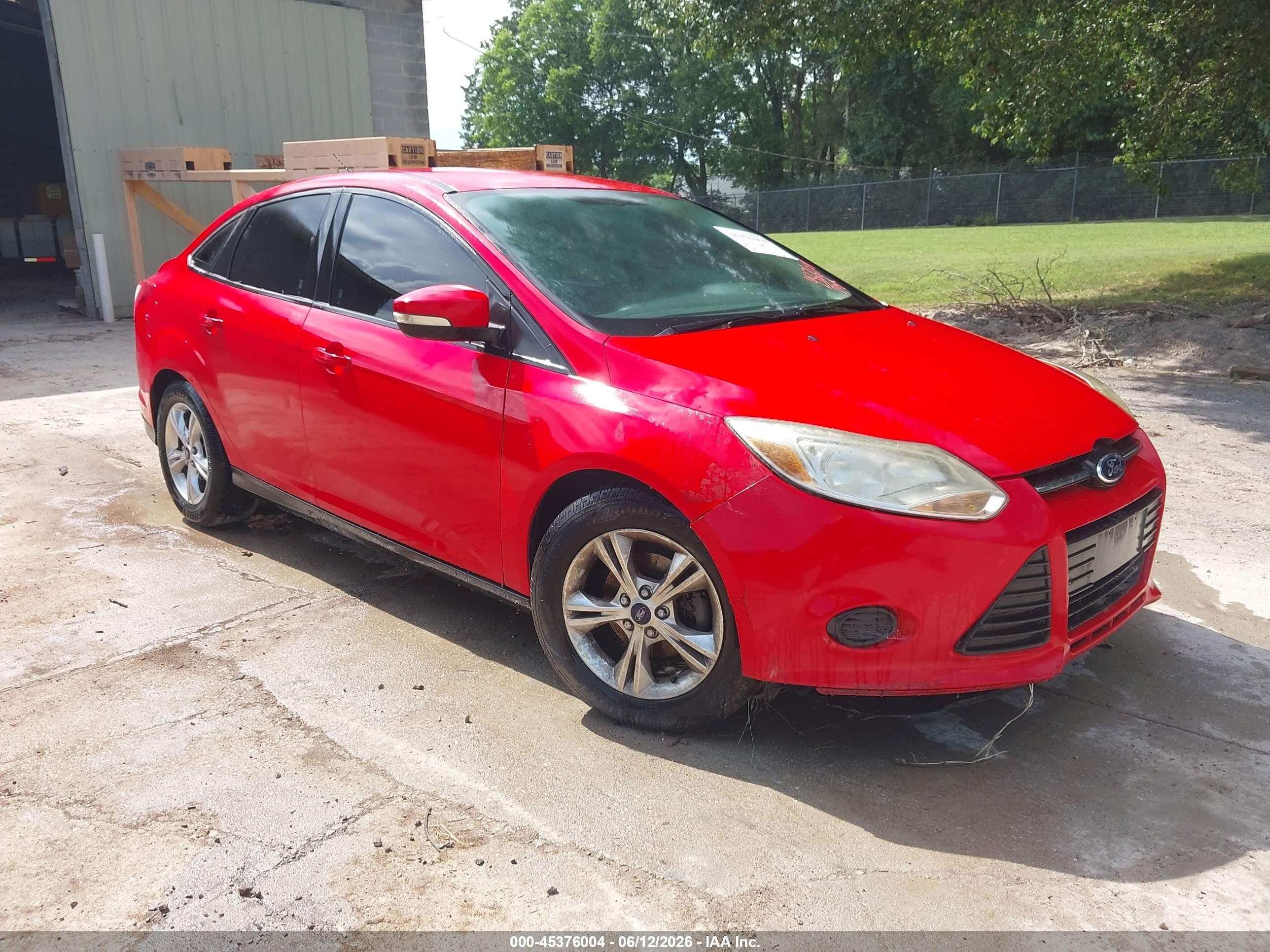2014 Ford Focus Se Red vin: 1FADP3F23EL172218