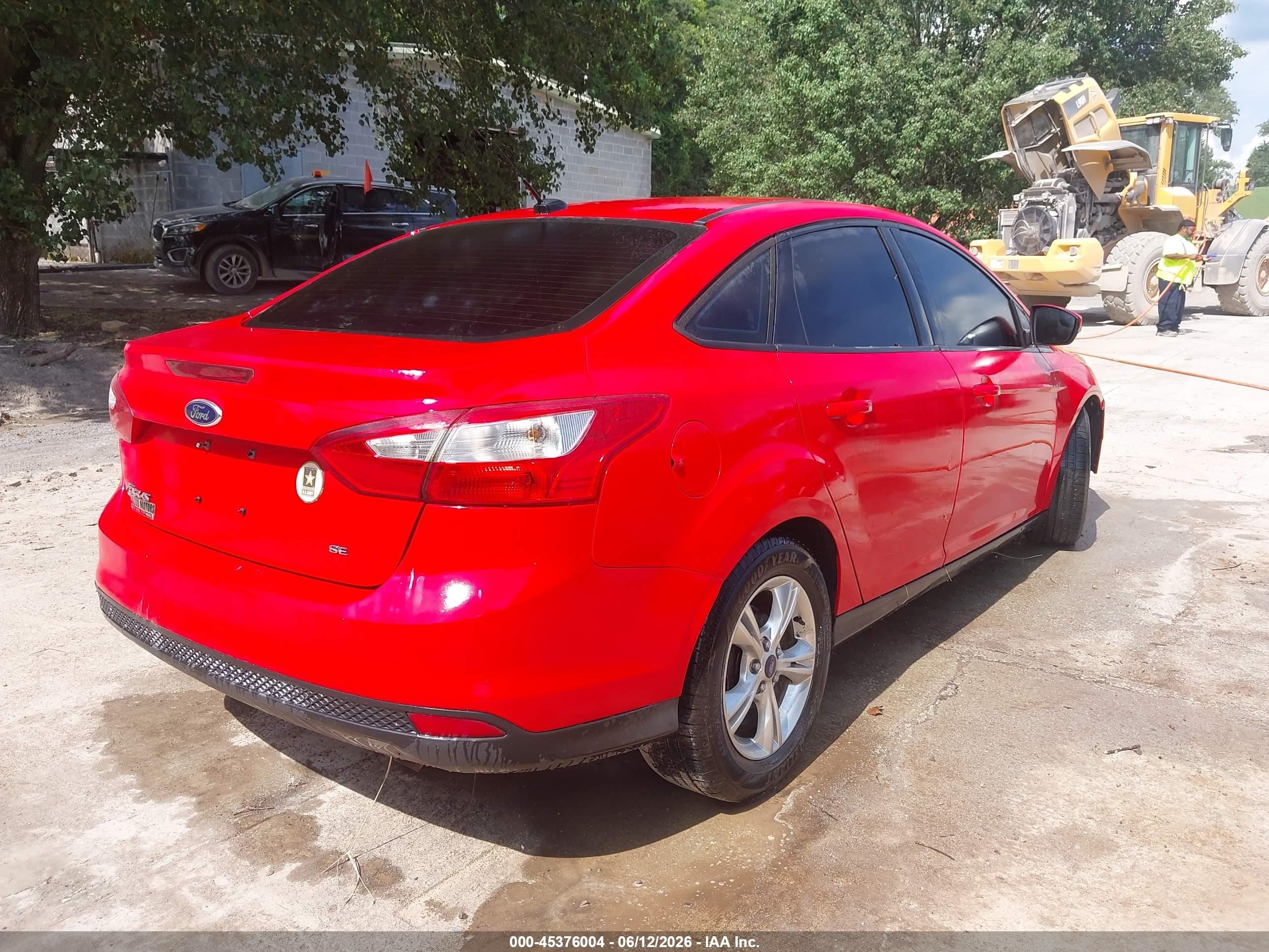 2014 Ford Focus Se Red vin: 1FADP3F23EL172218