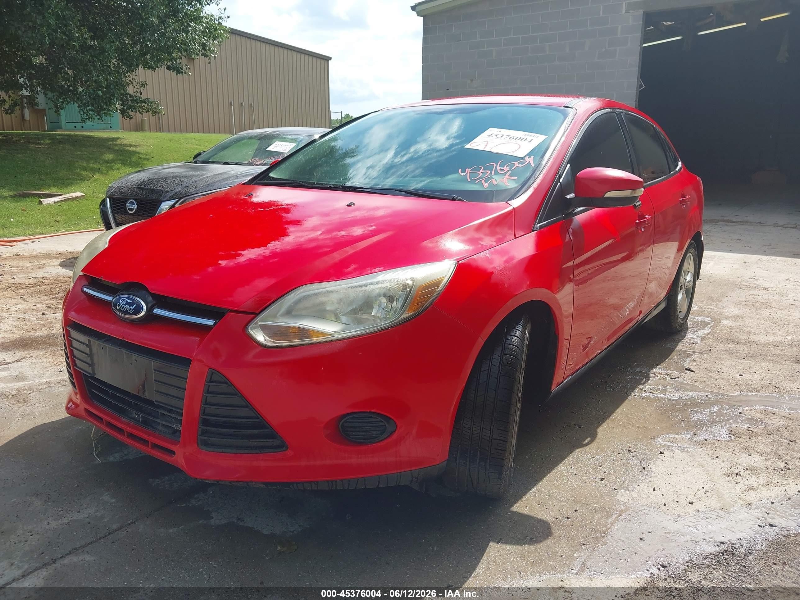 2014 Ford Focus Se Red vin: 1FADP3F23EL172218