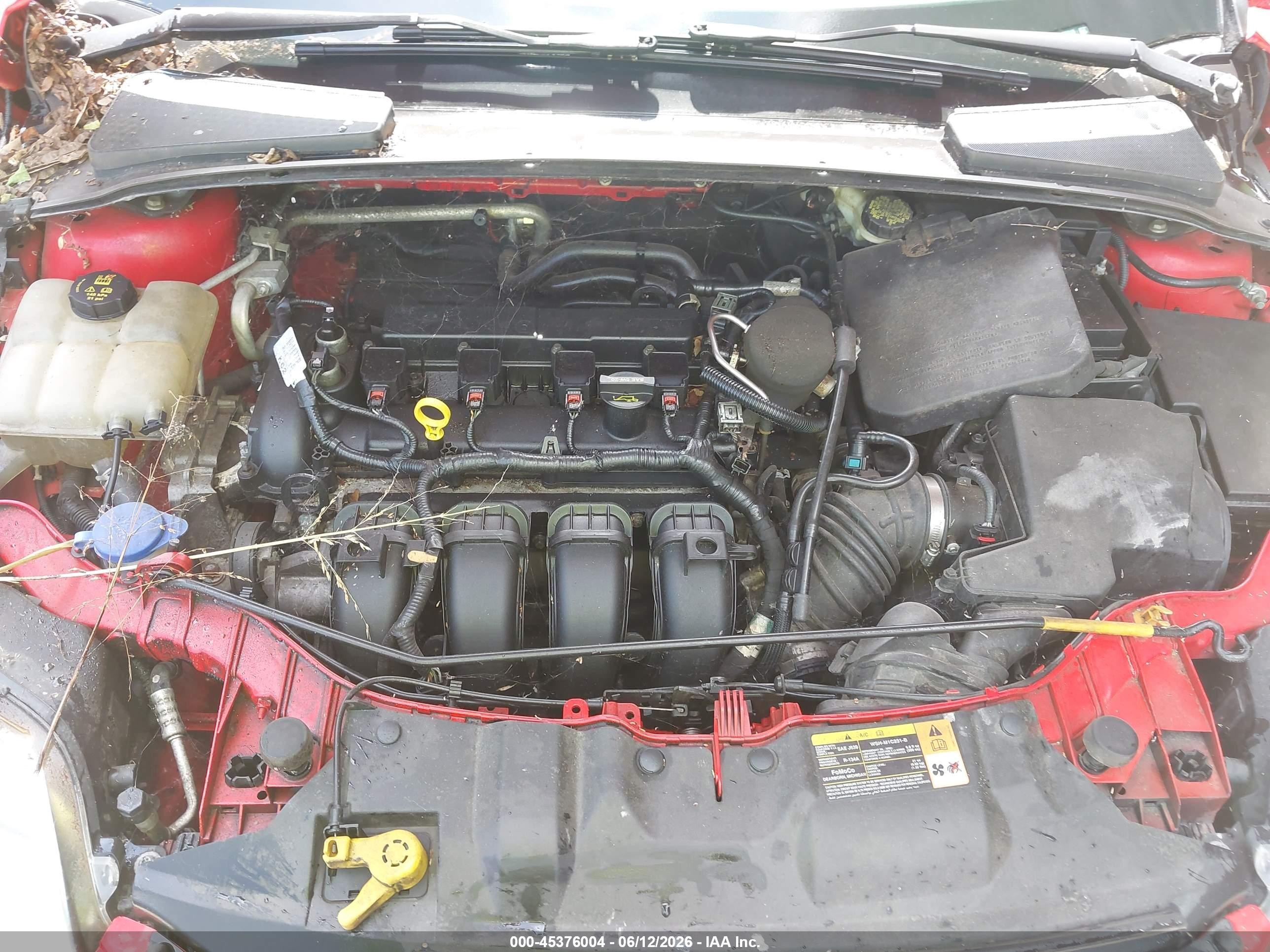 2014 Ford Focus Se Red vin: 1FADP3F23EL172218