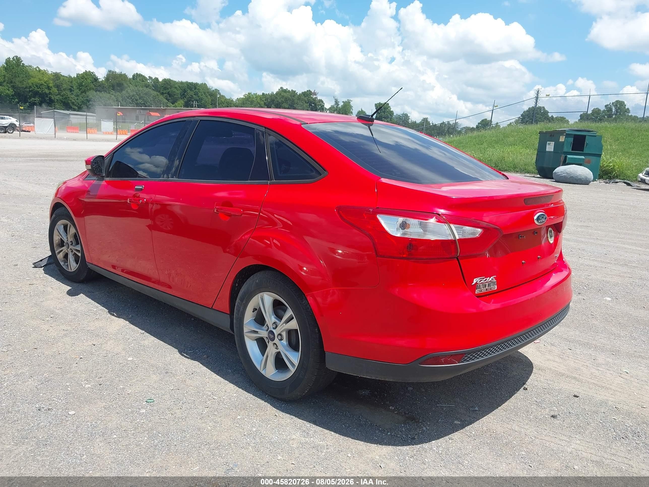 2014 Ford Focus Se Red vin: 1FADP3F23EL172218