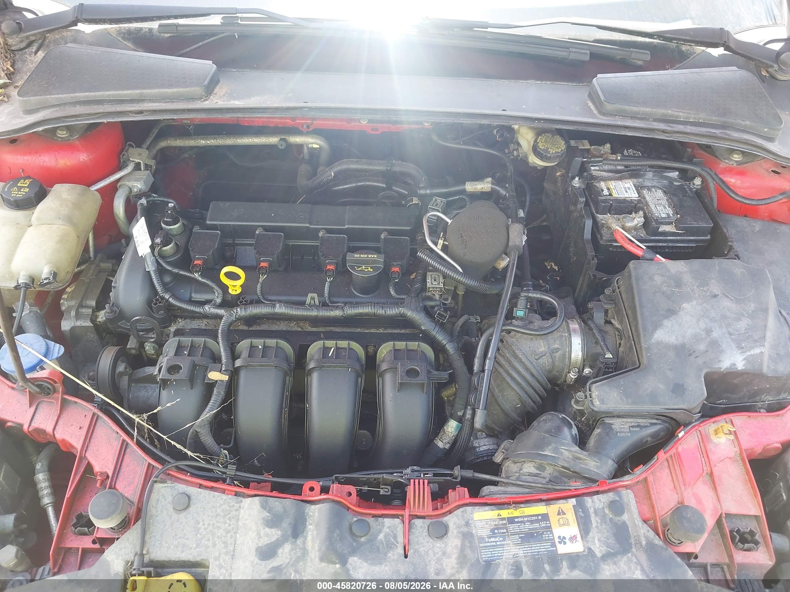 2014 Ford Focus Se Red vin: 1FADP3F23EL172218
