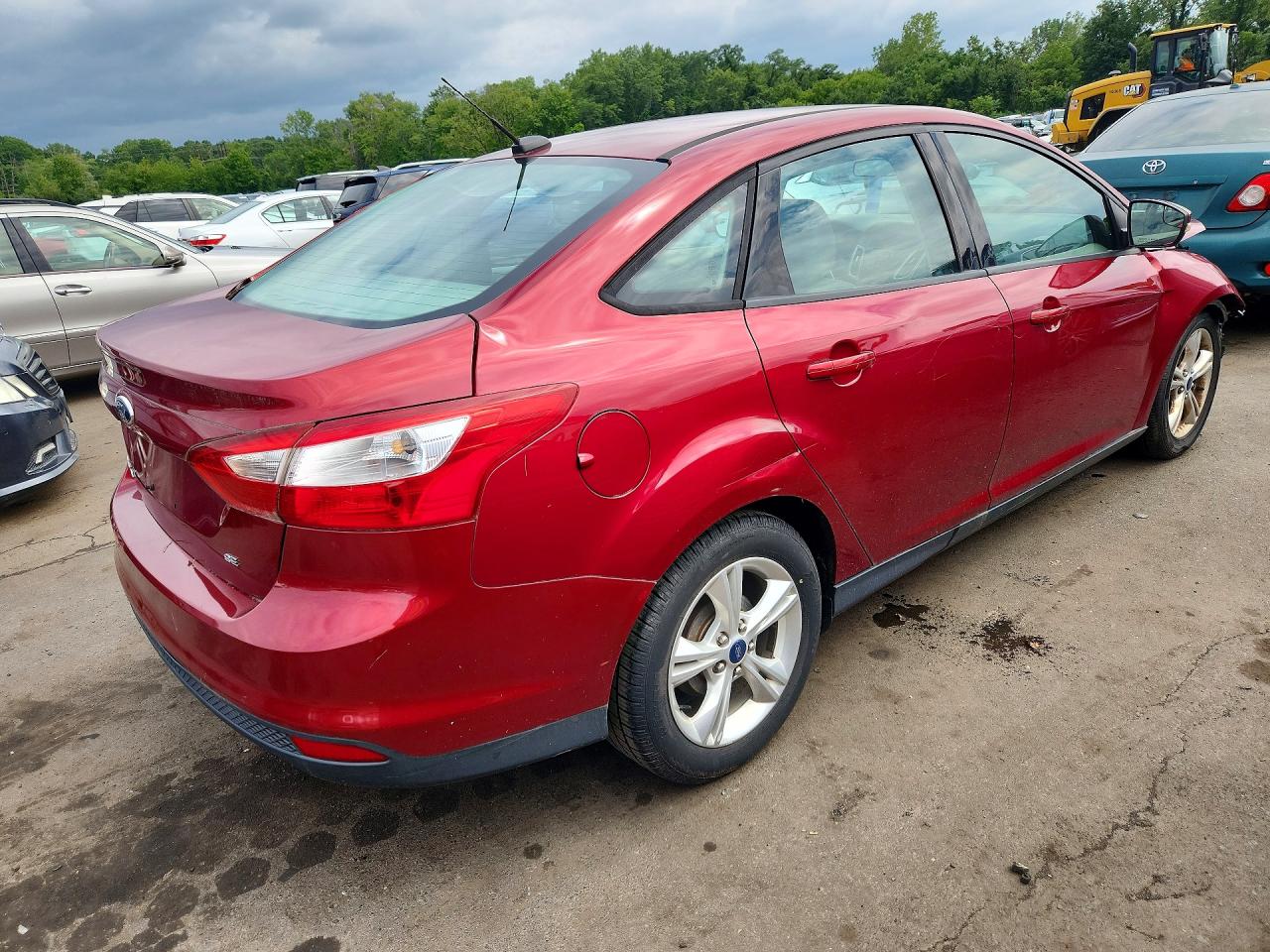 2014 Ford Focus Se Burgundy vin: 1FADP3F23EL178200