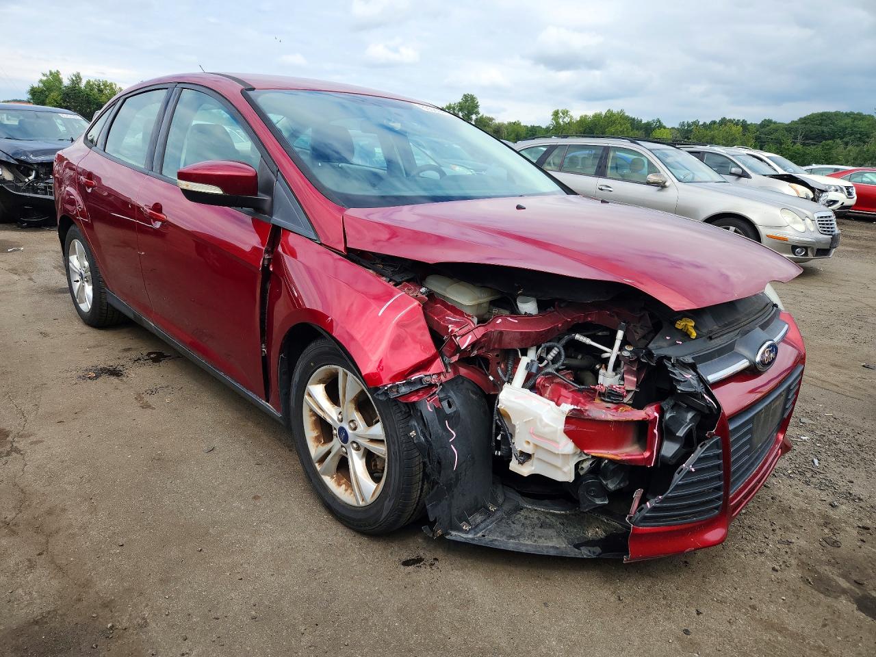 2014 Ford Focus Se Burgundy vin: 1FADP3F23EL178200