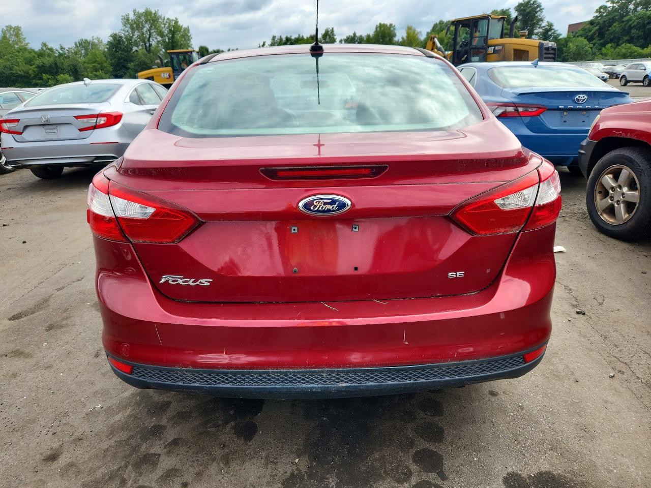 2014 Ford Focus Se Burgundy vin: 1FADP3F23EL178200