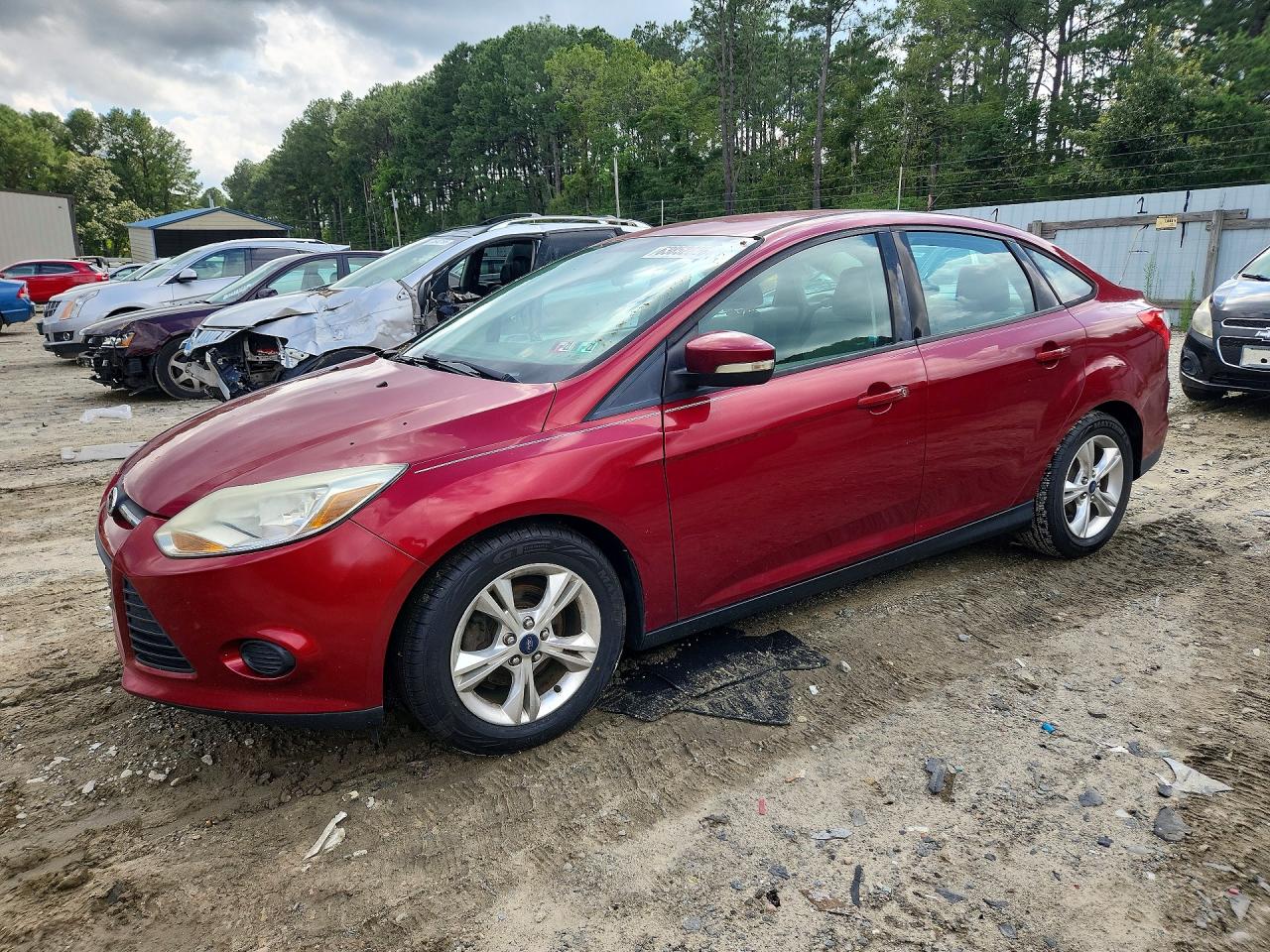 2014 Ford Focus Se Red vin: 1FADP3F23EL189245