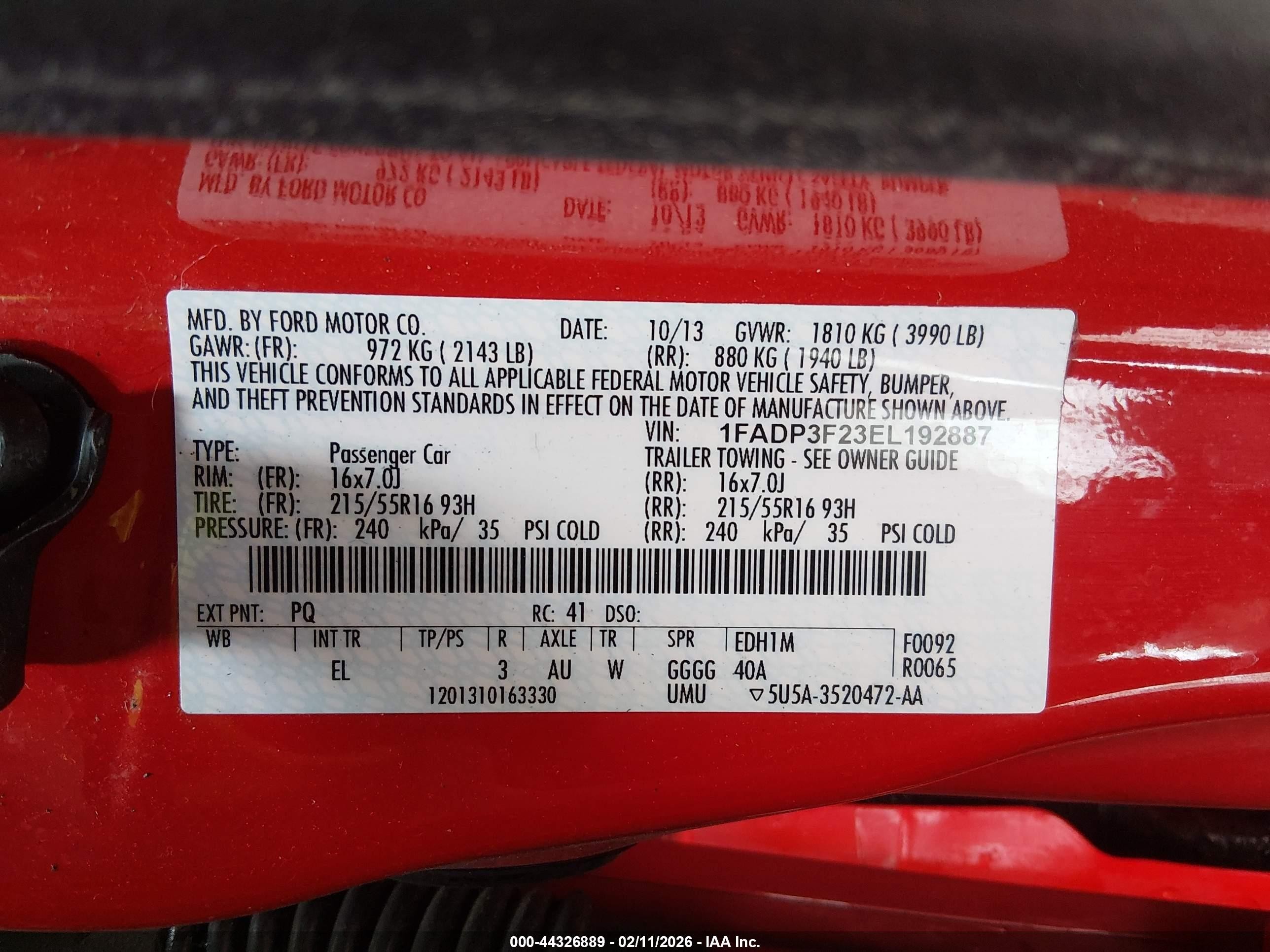 2014 Ford Focus Se Красный vin: 1FADP3F23EL192887