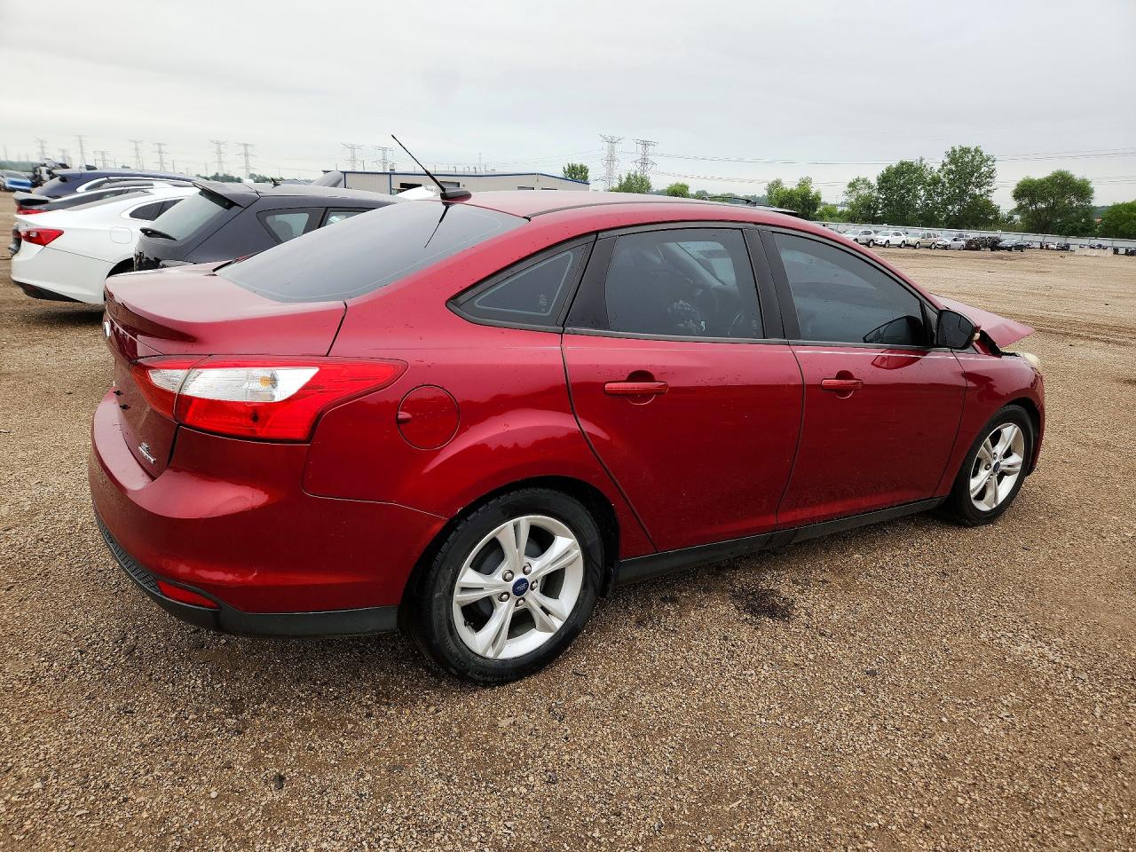 2014 Ford Focus Se Red vin: 1FADP3F23EL205041