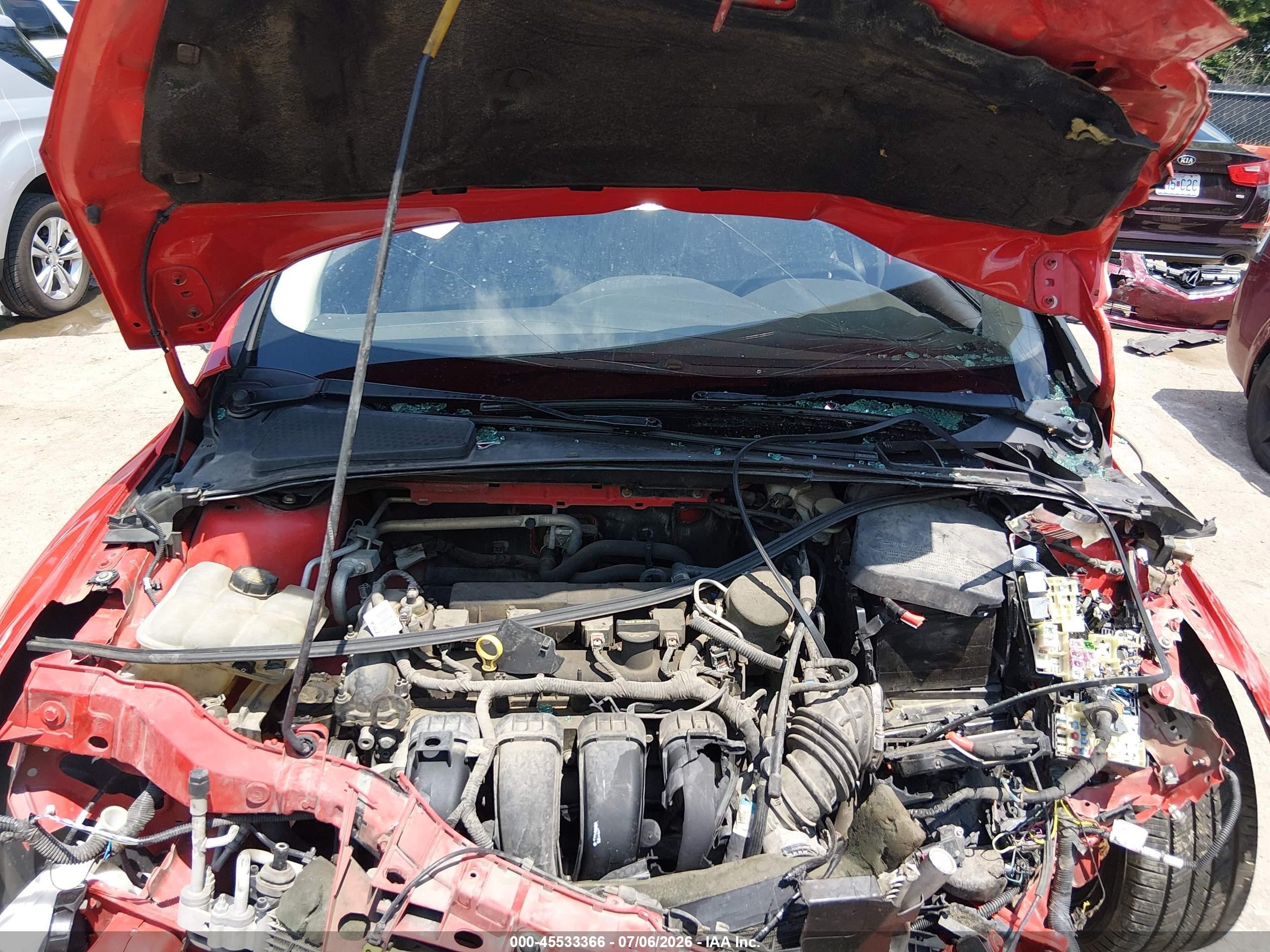 2014 Ford Focus Se Red vin: 1FADP3F23EL209140