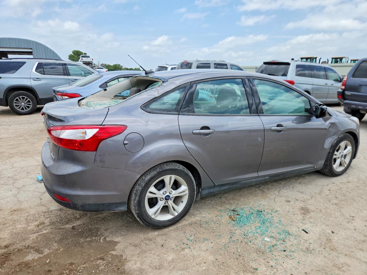 2014 Ford Focus Se Gray vin: 1FADP3F23EL218646