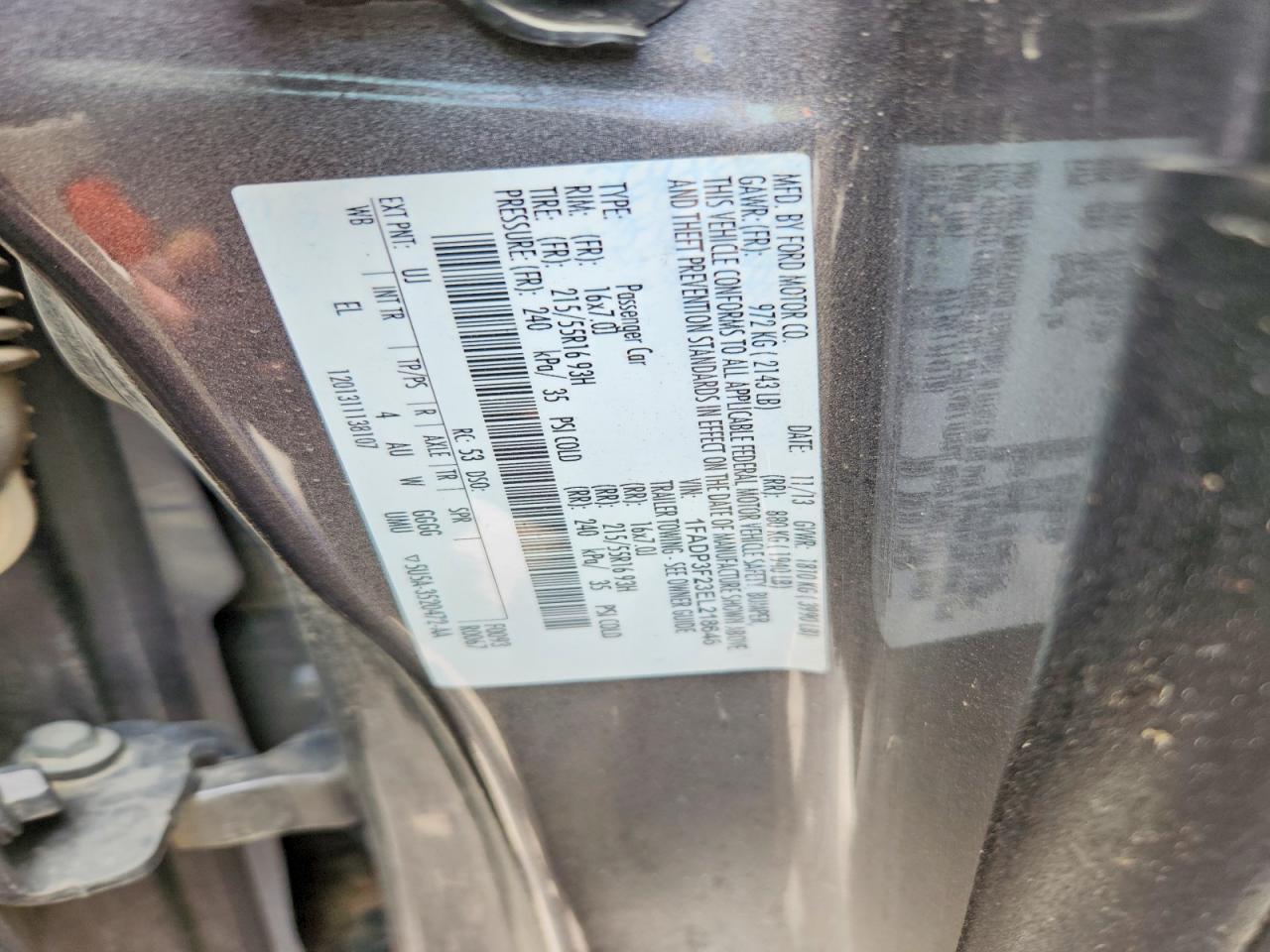 2014 Ford Focus Se Gray vin: 1FADP3F23EL218646