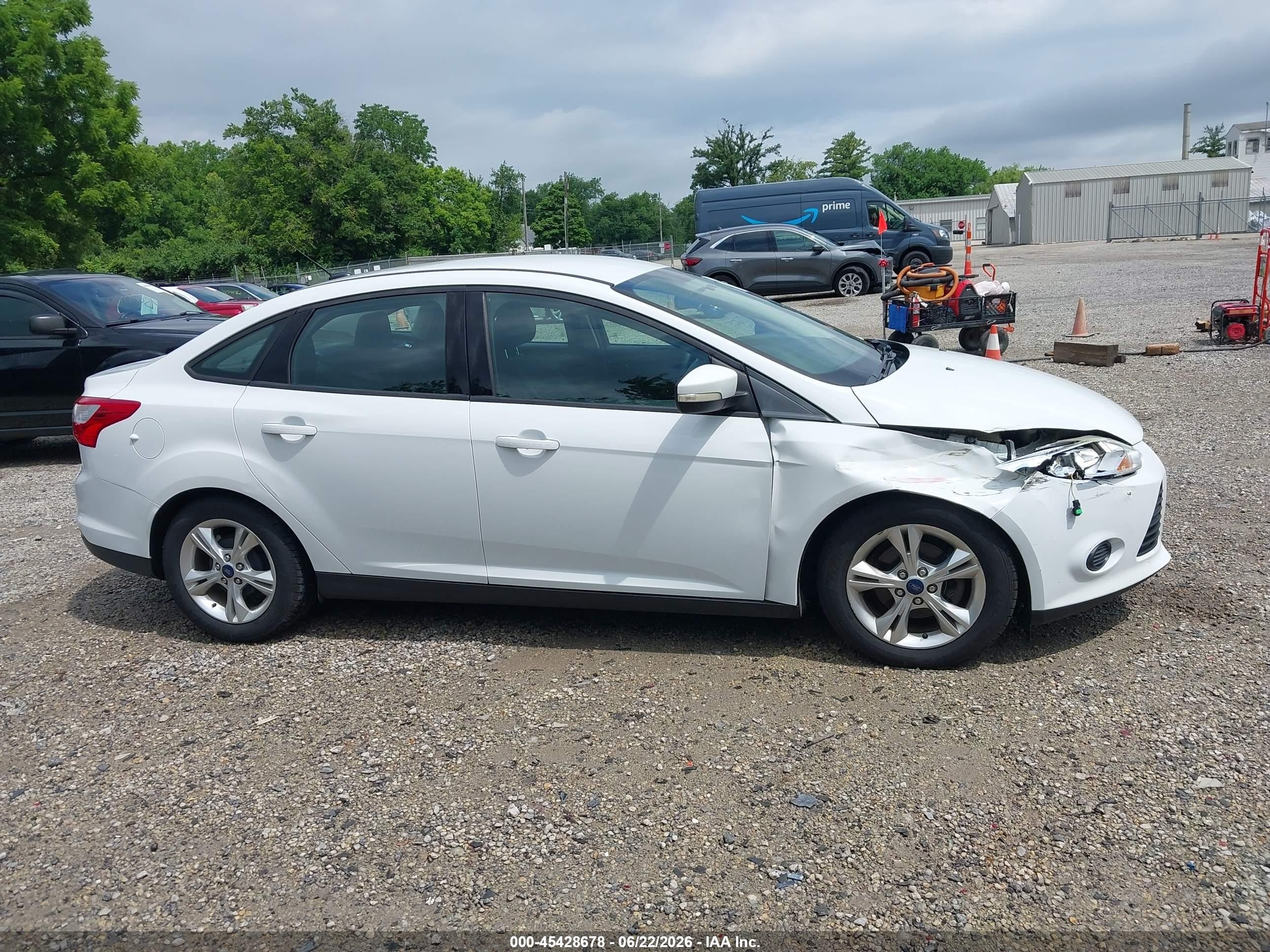 2014 Ford Focus Se White vin: 1FADP3F23EL228755