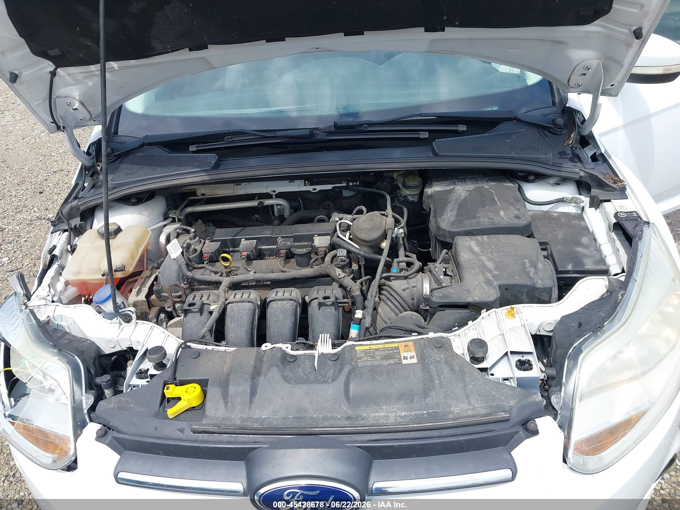 2014 Ford Focus Se White vin: 1FADP3F23EL228755