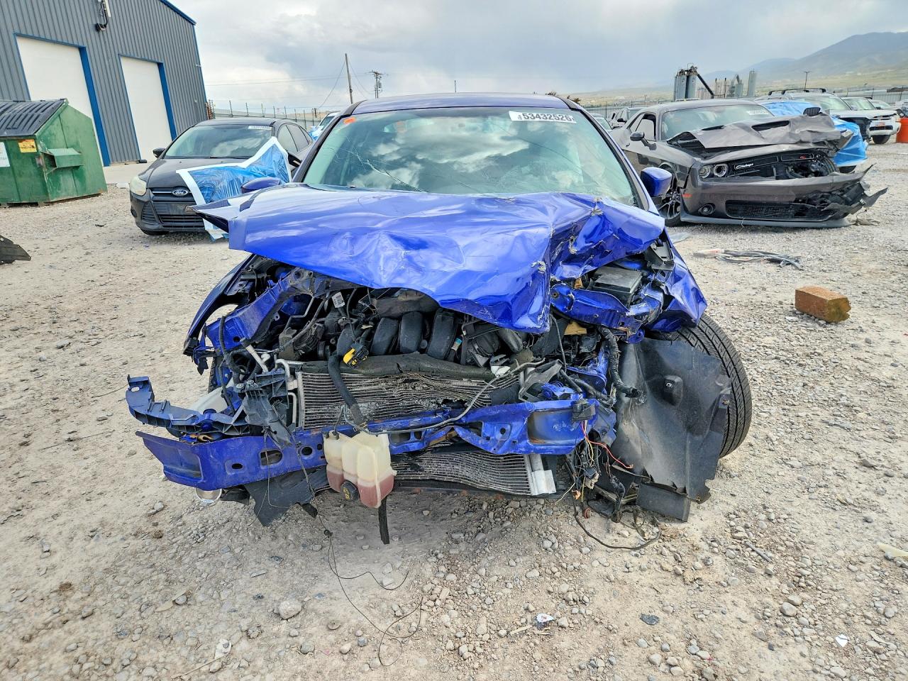 2014 Ford Focus Se Blue vin: 1FADP3F23EL234457