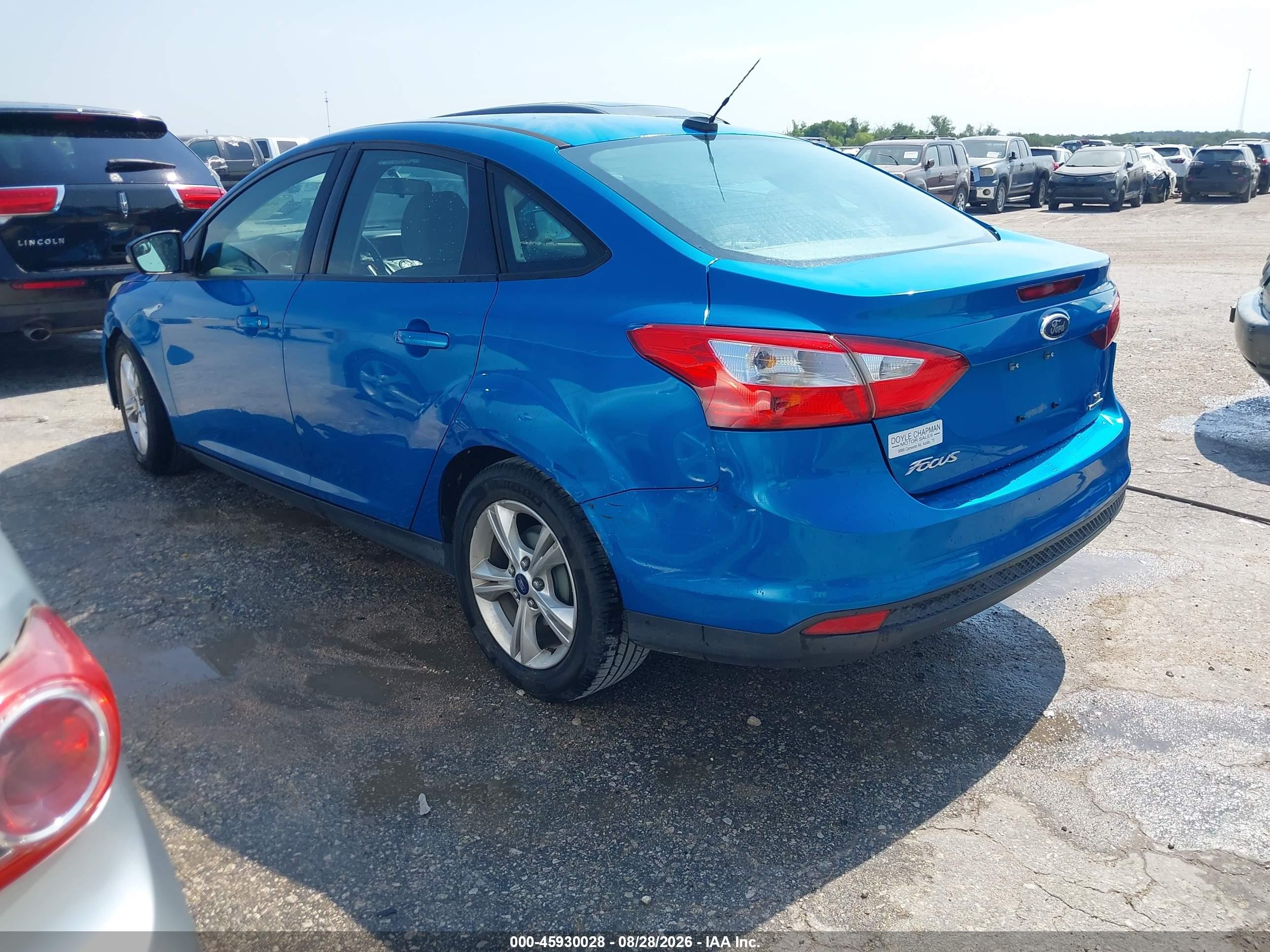 2014 Ford Focus Se Синий vin: 1FADP3F23EL246527
