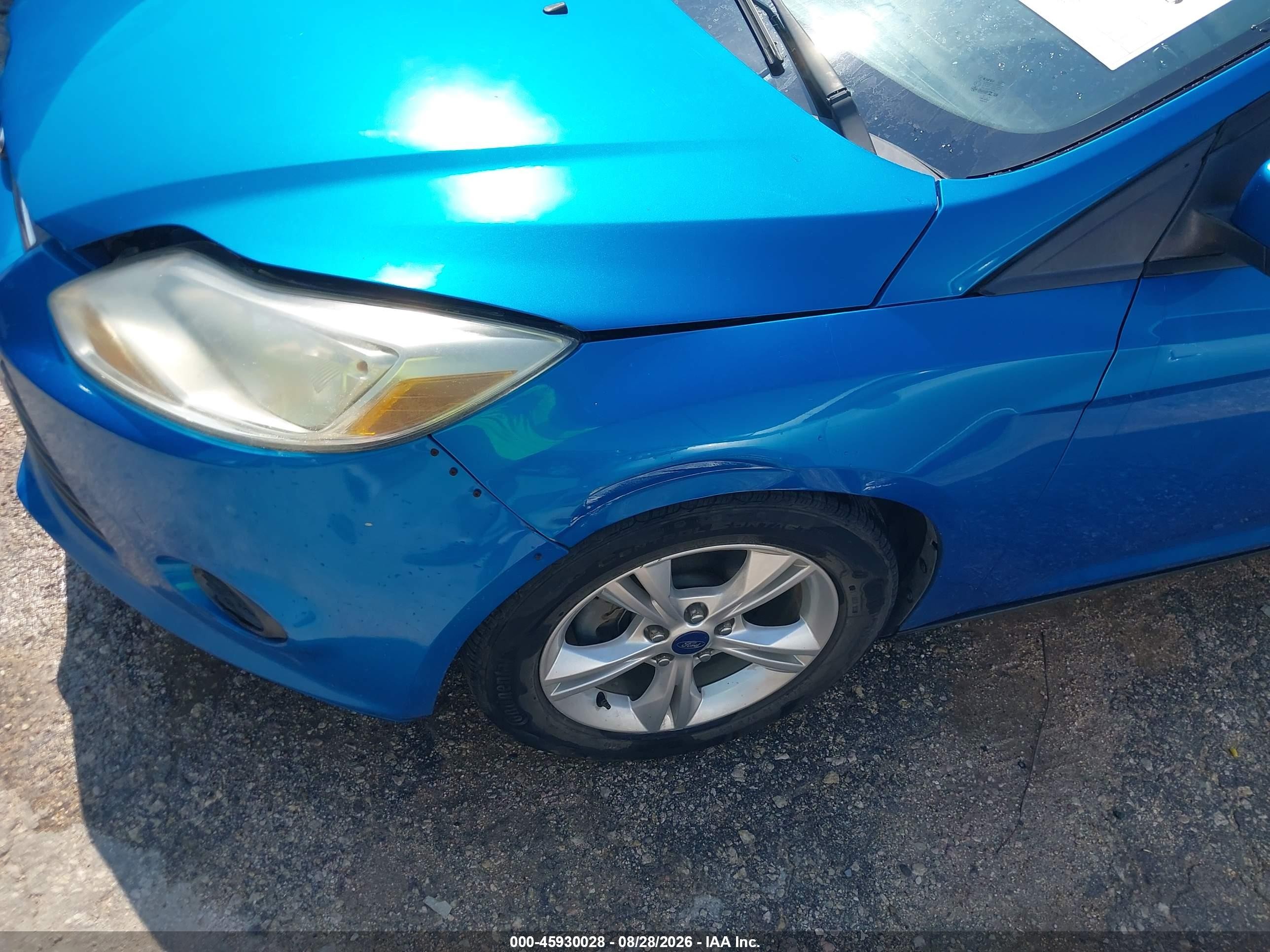 2014 Ford Focus Se Синий vin: 1FADP3F23EL246527