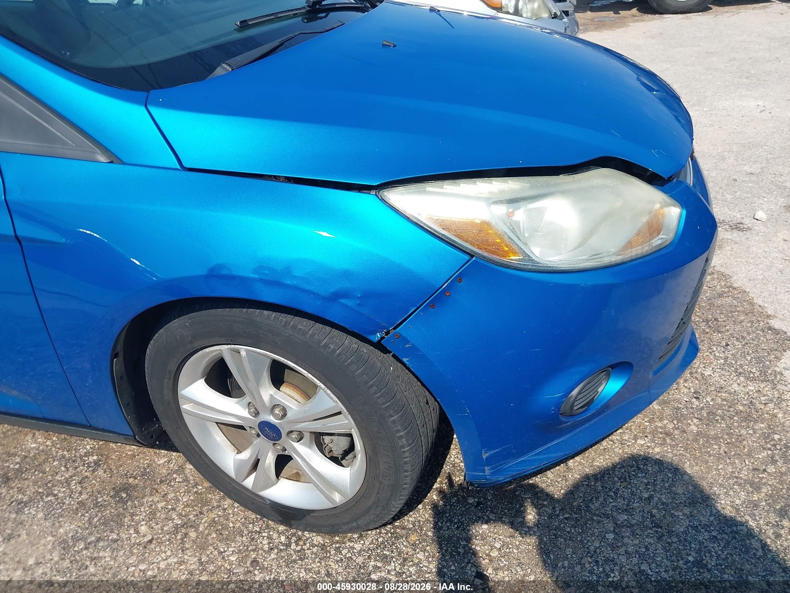 2014 Ford Focus Se Синий vin: 1FADP3F23EL246527