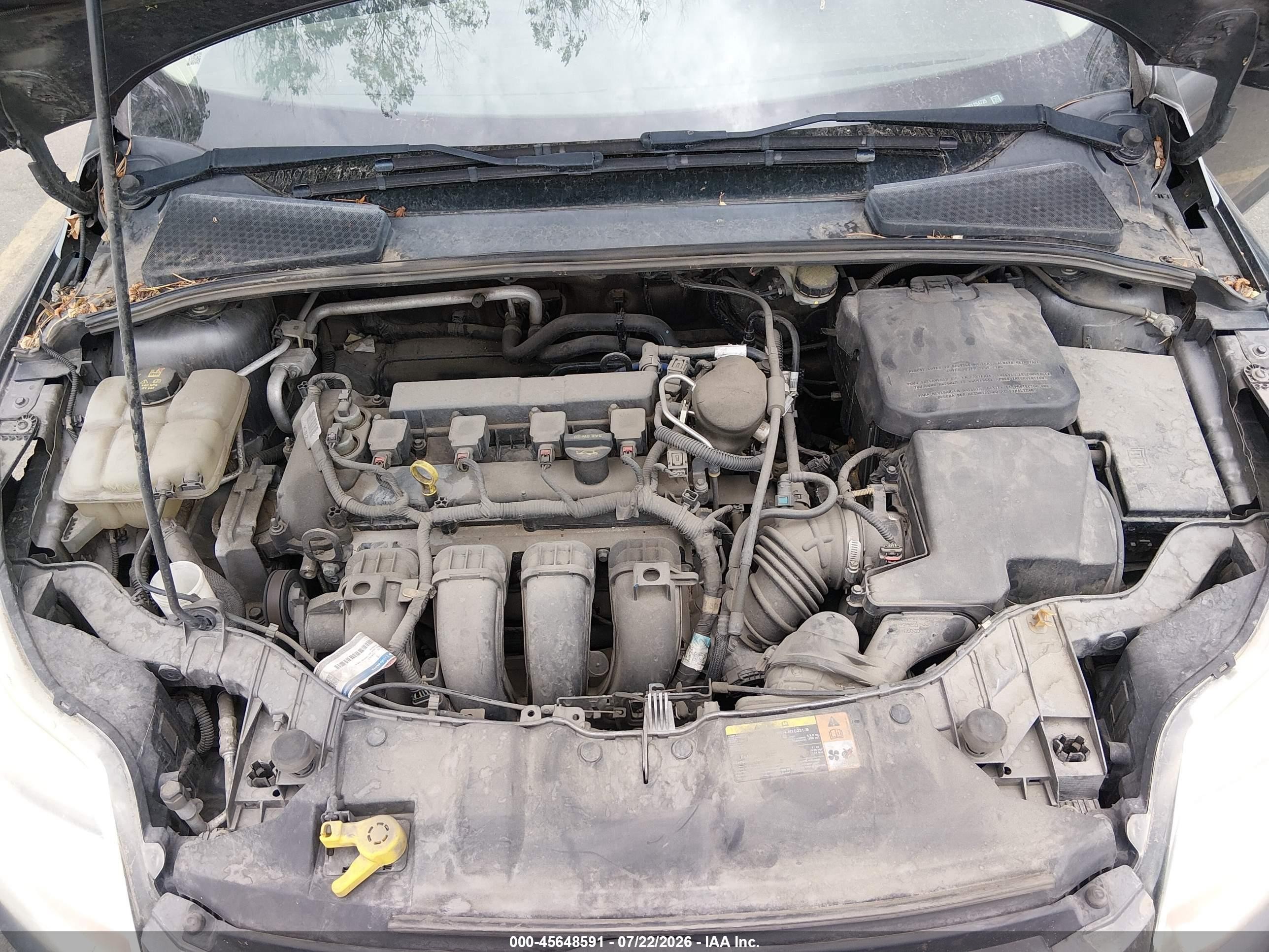 2014 Ford Focus Se Gray vin: 1FADP3F23EL254725