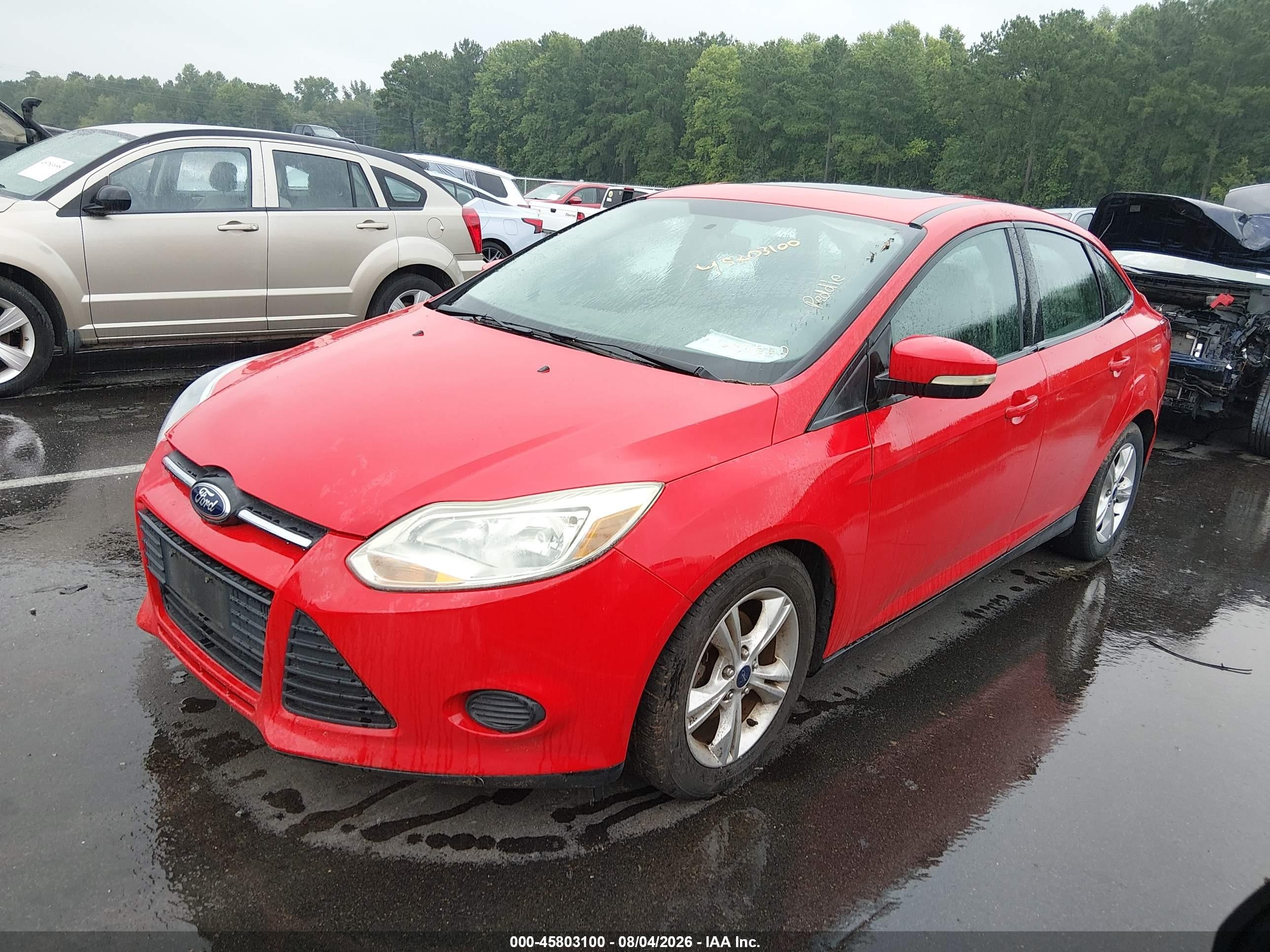 2014 Ford Focus Se Красный vin: 1FADP3F23EL255860