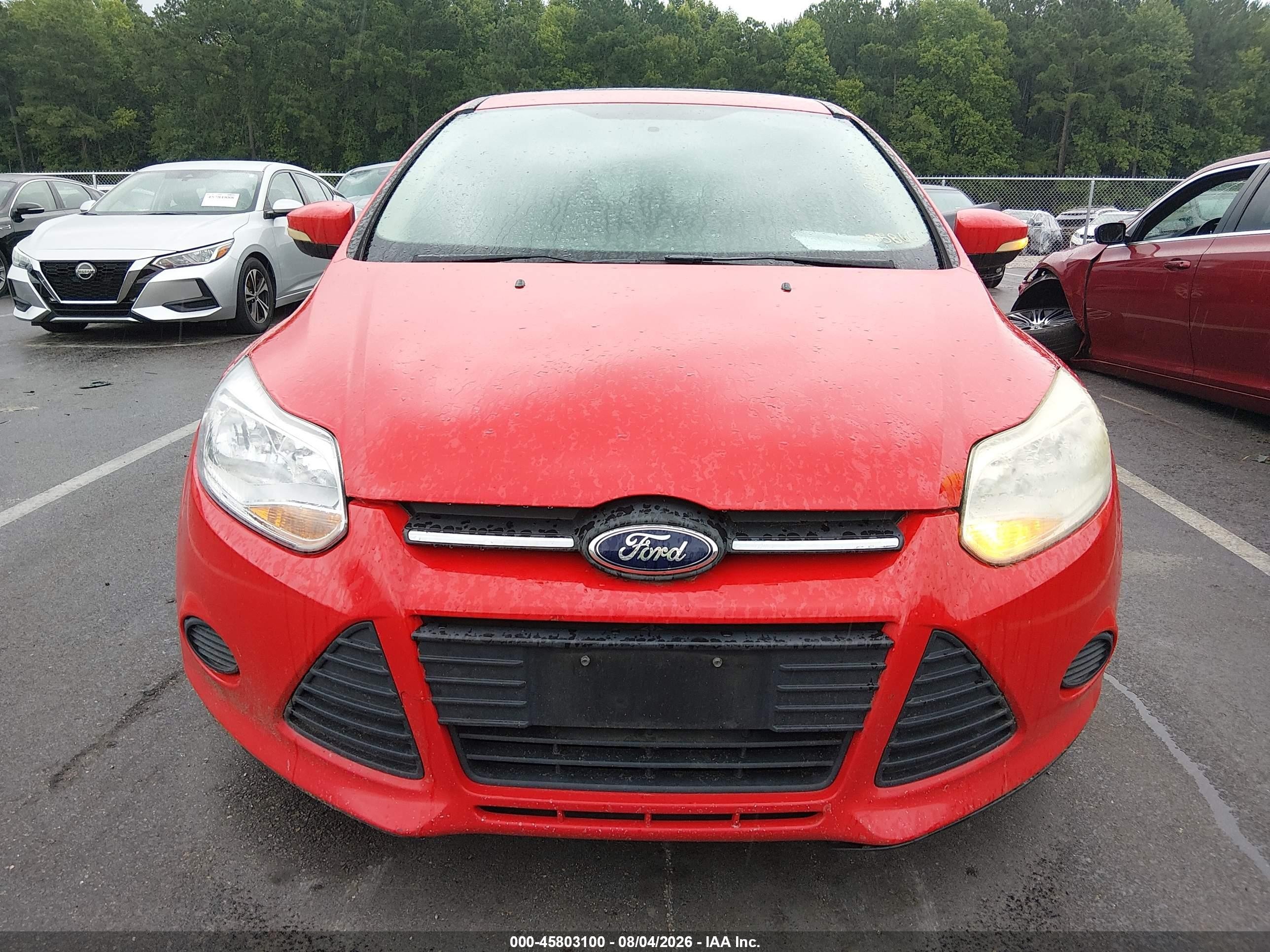 2014 Ford Focus Se Красный vin: 1FADP3F23EL255860
