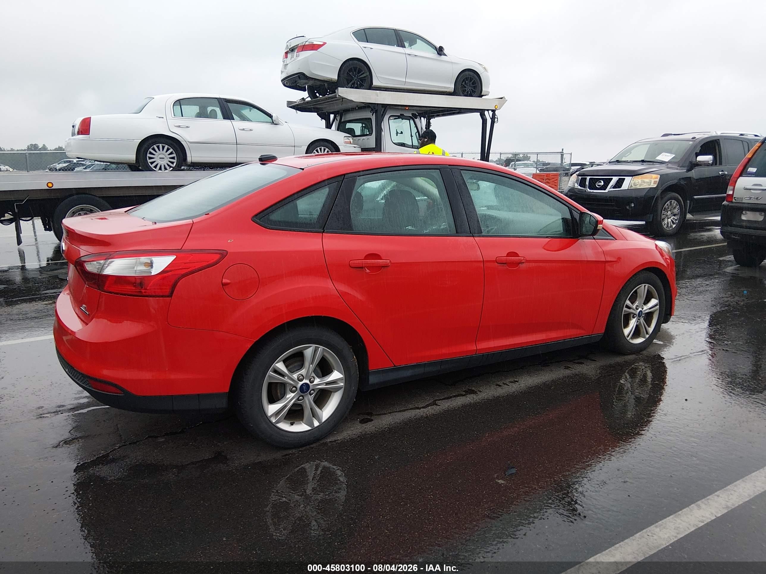 2014 Ford Focus Se Красный vin: 1FADP3F23EL255860