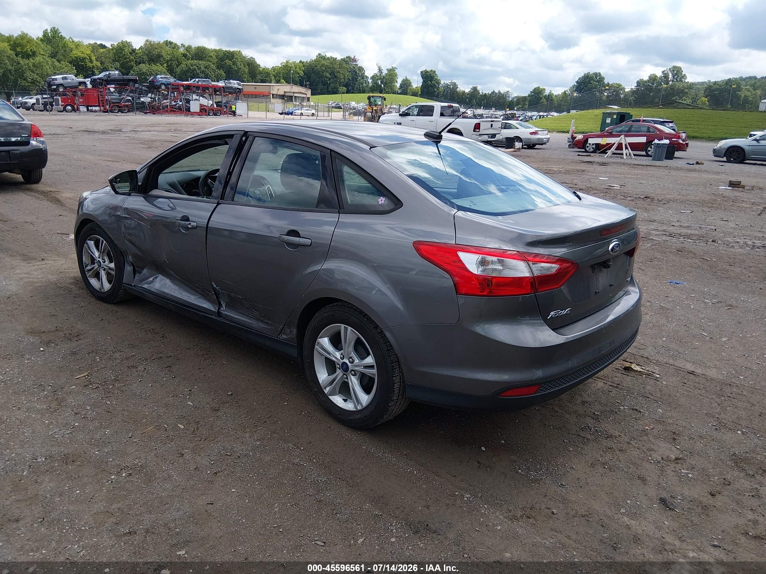 2014 Ford Focus Se Silver vin: 1FADP3F23EL257253