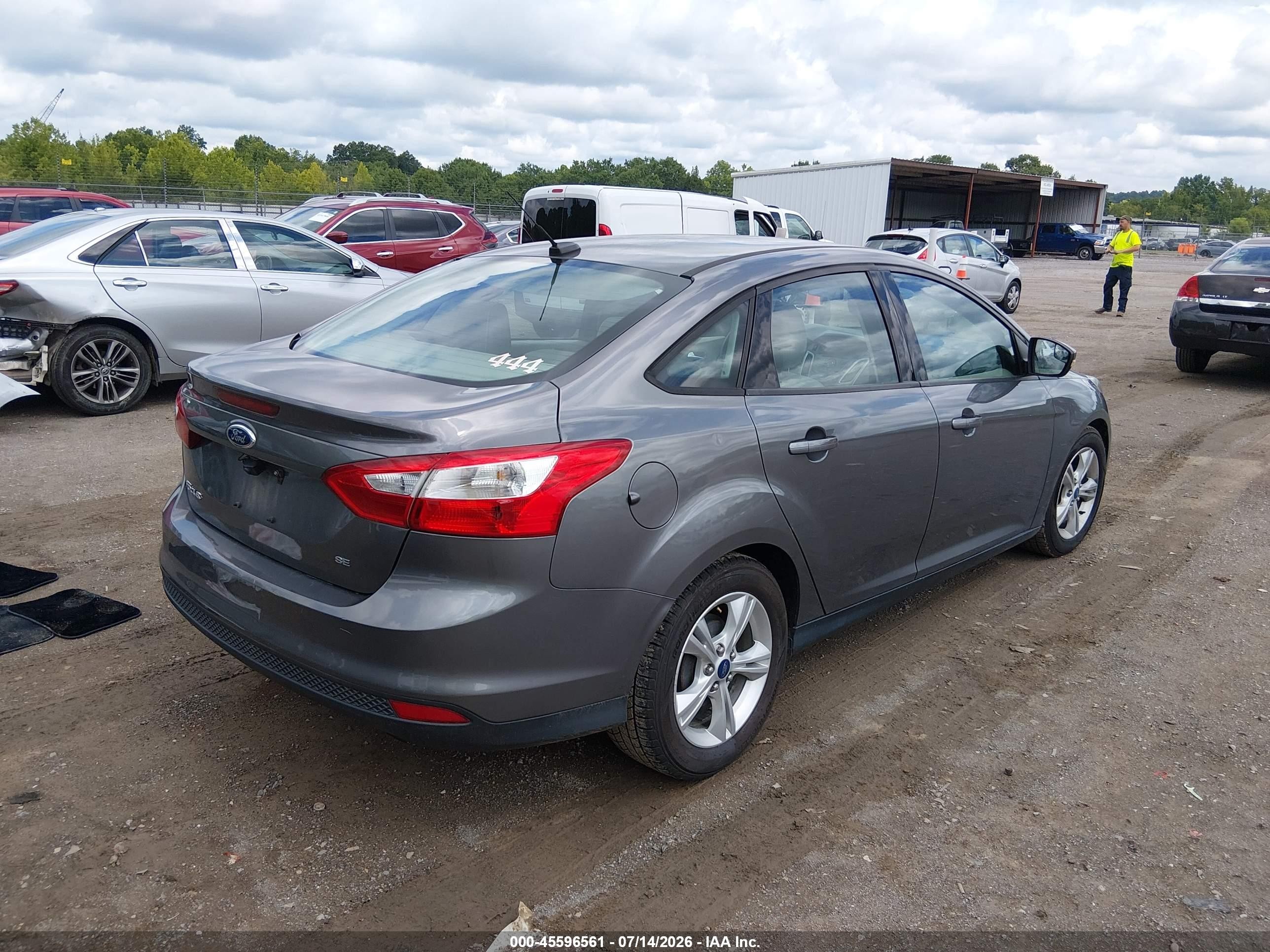 2014 Ford Focus Se Silver vin: 1FADP3F23EL257253