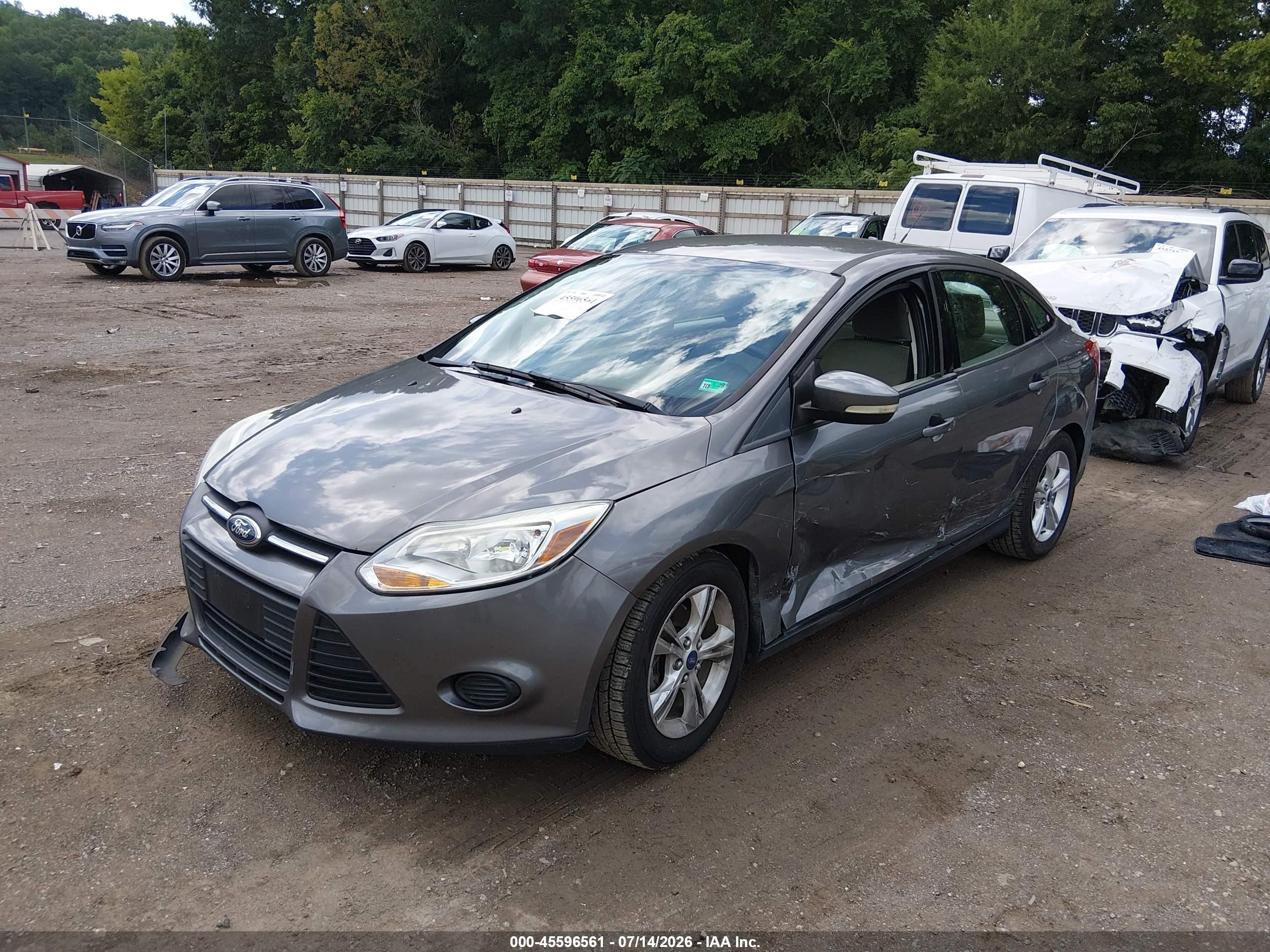 2014 Ford Focus Se Silver vin: 1FADP3F23EL257253