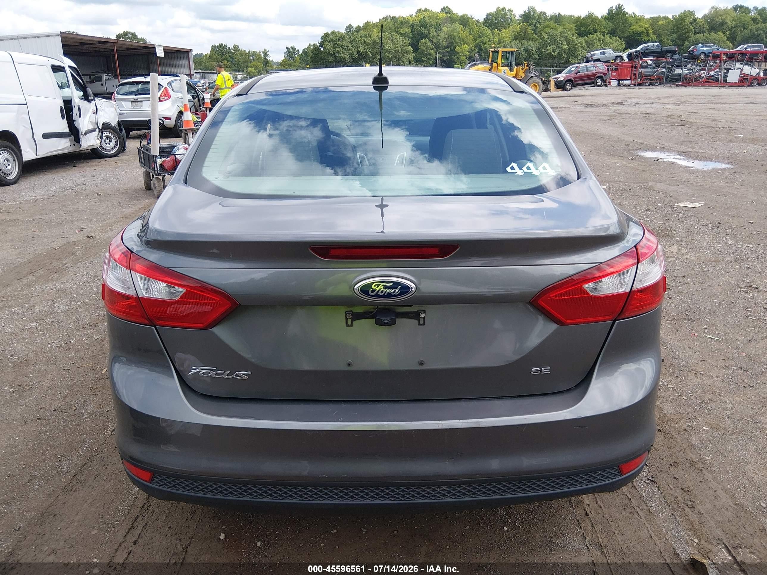 2014 Ford Focus Se Silver vin: 1FADP3F23EL257253