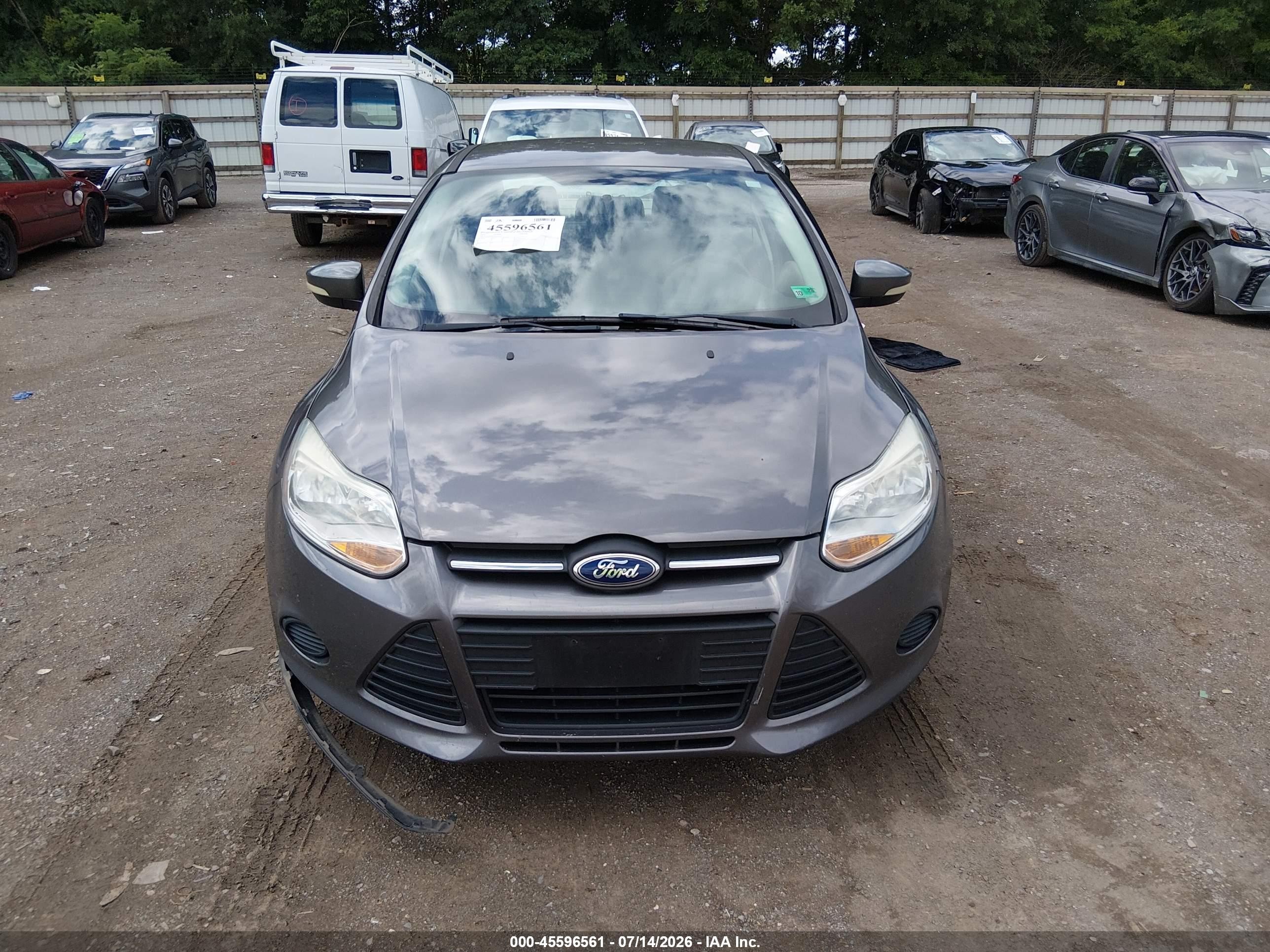 2014 Ford Focus Se Silver vin: 1FADP3F23EL257253