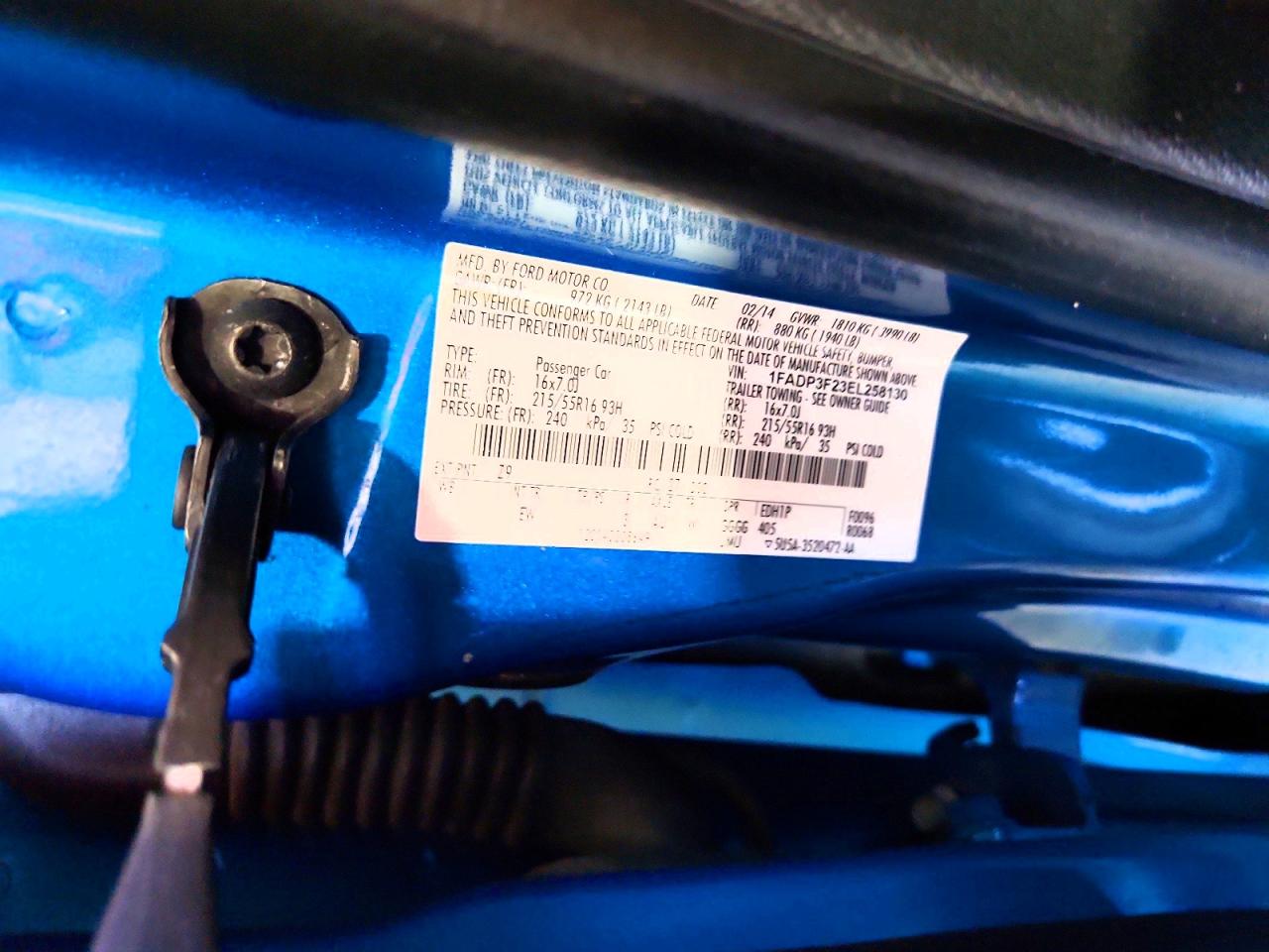 2014 Ford Focus Se Синий vin: 1FADP3F23EL258130