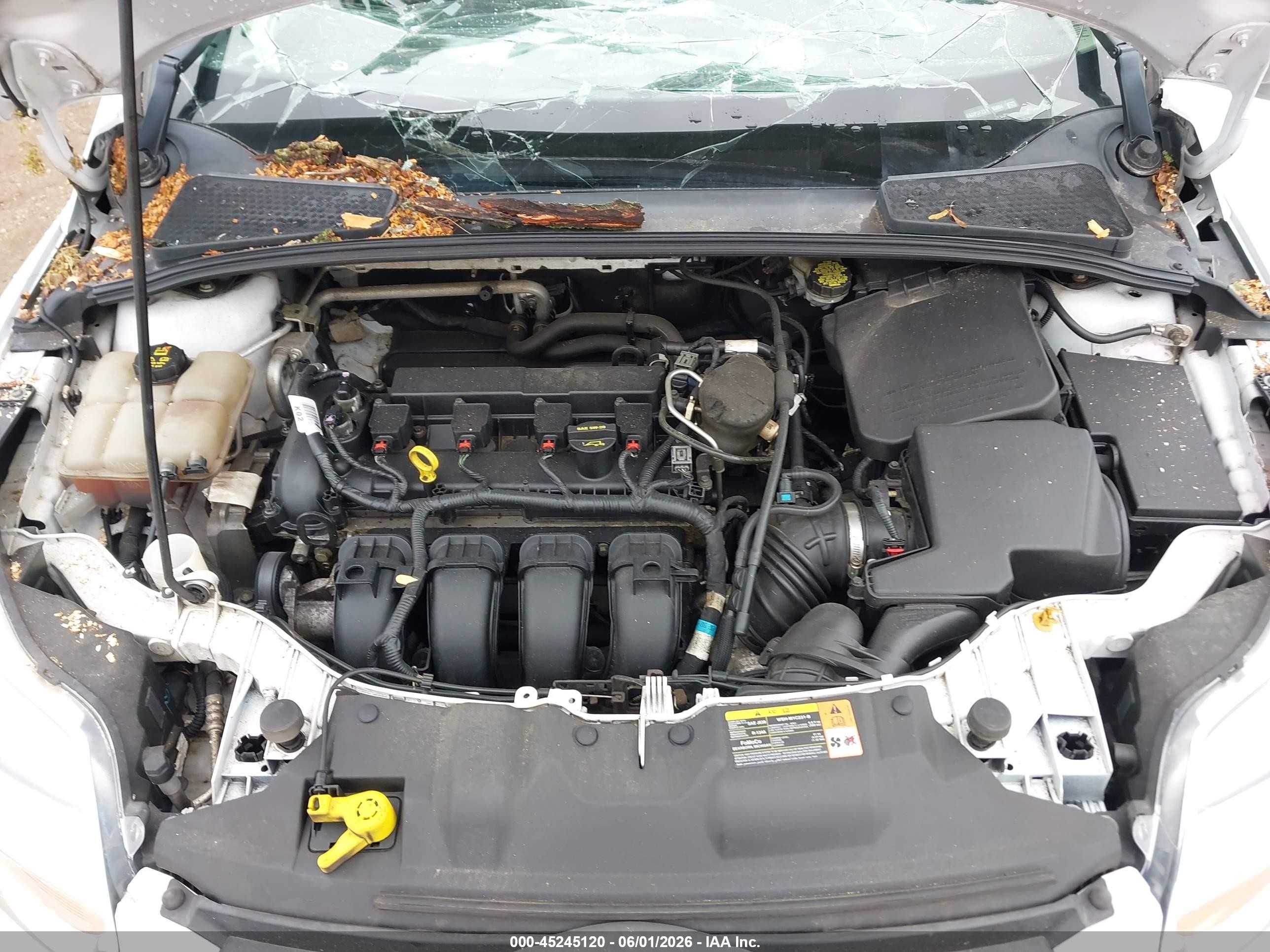 2014 Ford Focus Se White vin: 1FADP3F23EL265904