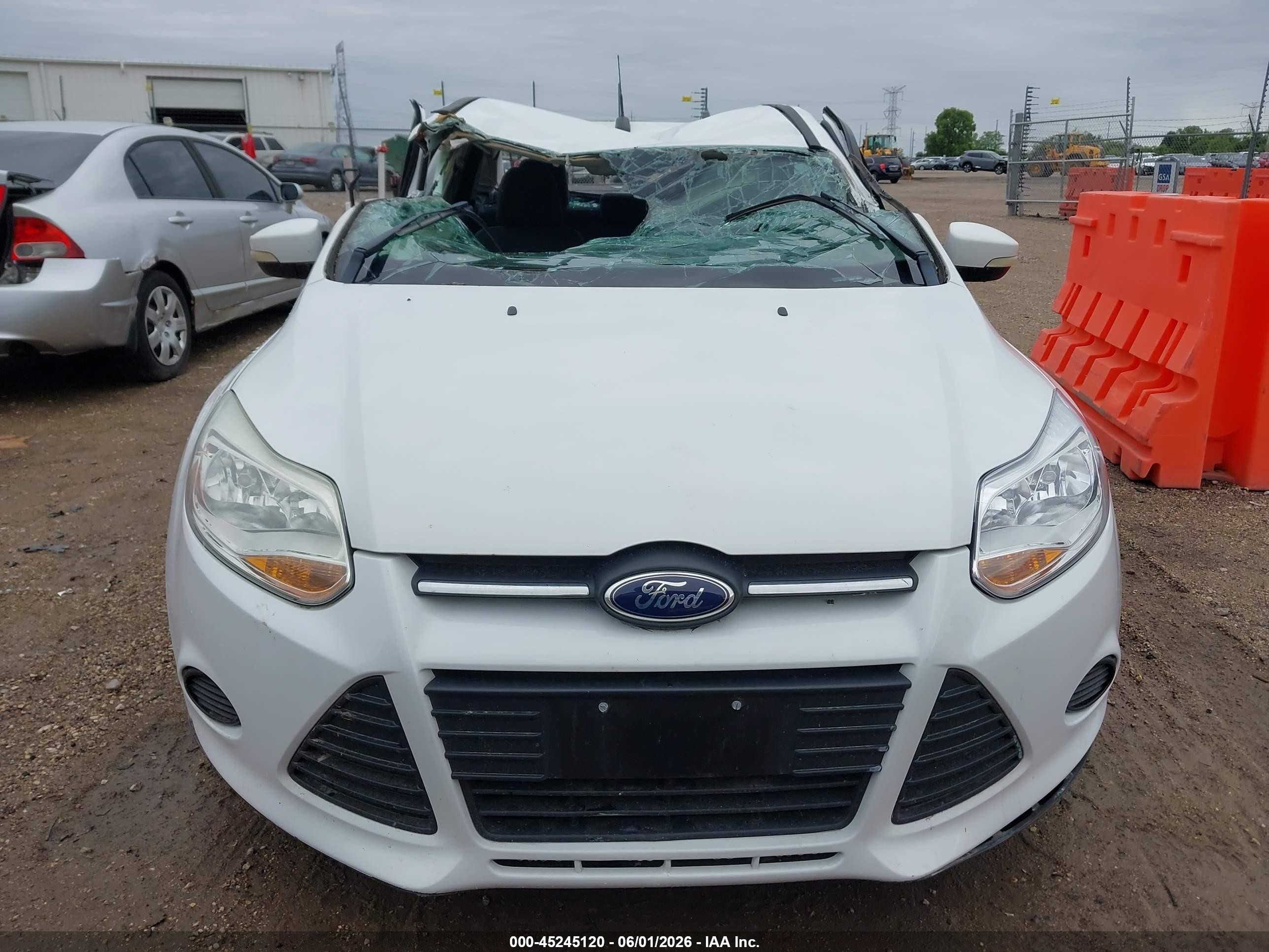 2014 Ford Focus Se White vin: 1FADP3F23EL265904