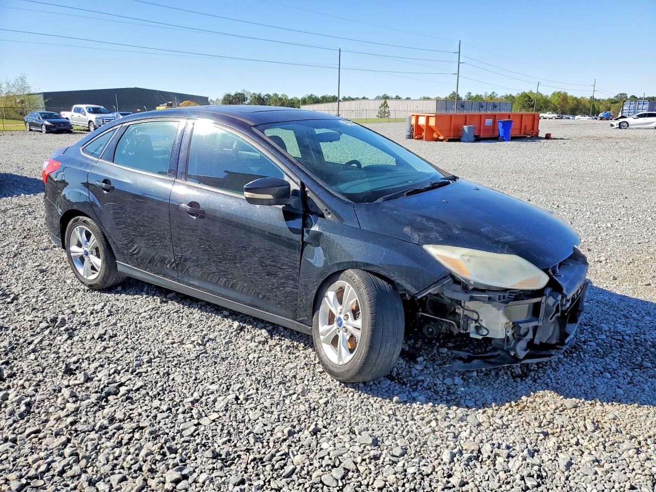 2014 Ford Focus Se Black vin: 1FADP3F23EL277759