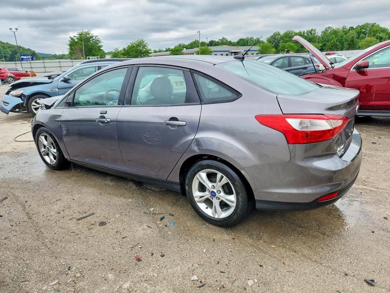 2014 Ford Focus Se Gray vin: 1FADP3F23EL285991